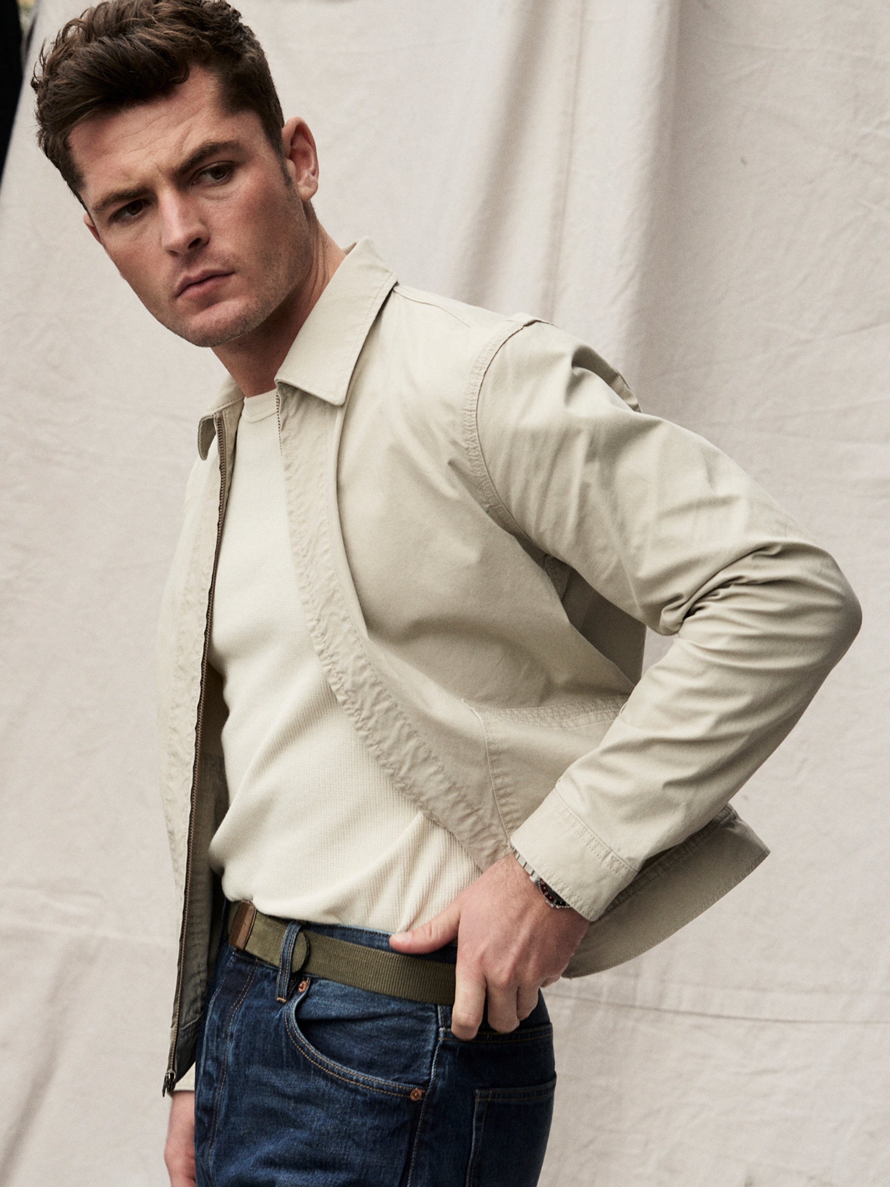 Alternative view of Sand Craftsman Canvas Rider Jacket