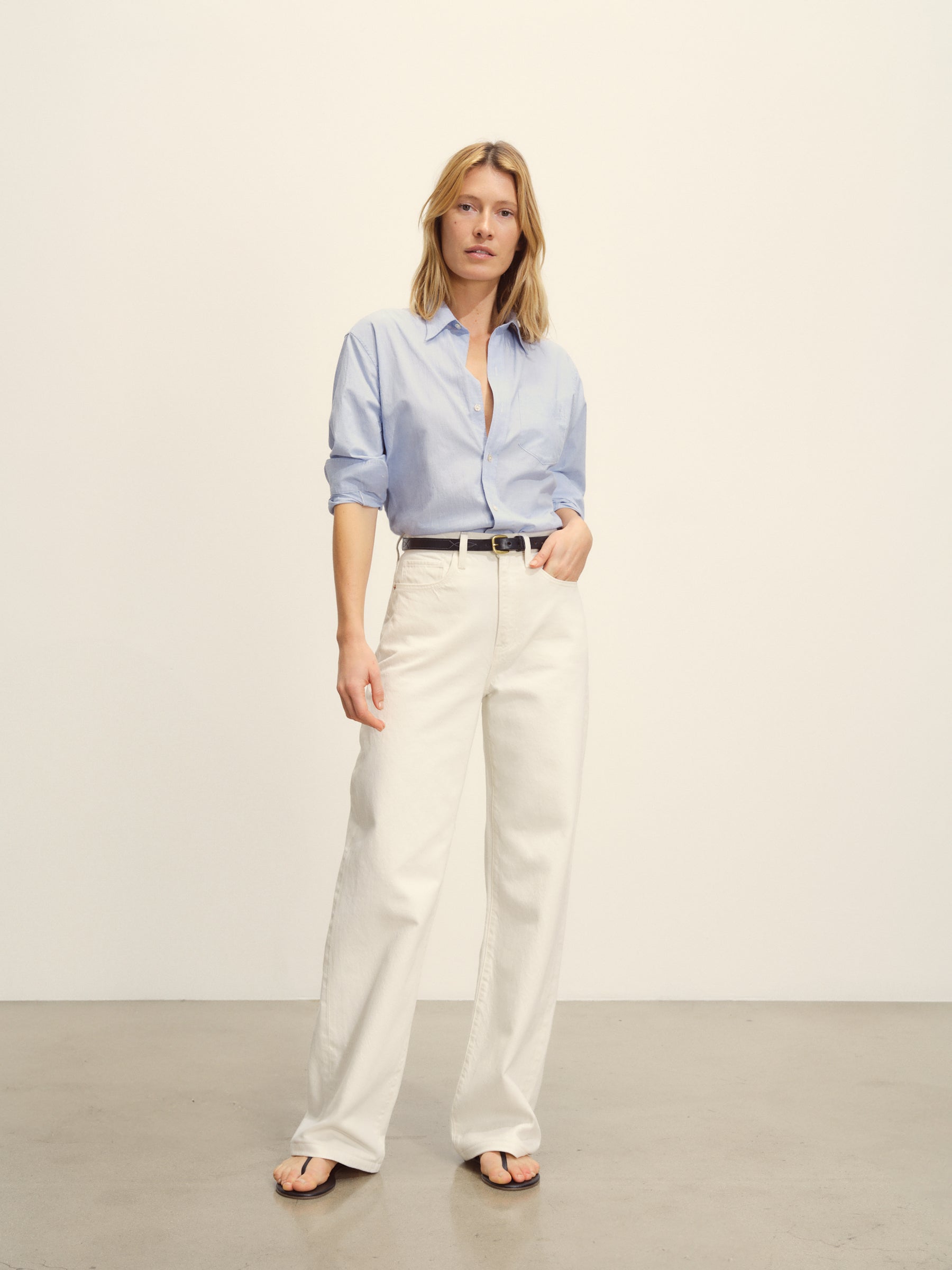 French Blue Eoe Mainstay Cotton Shirt - Image 3