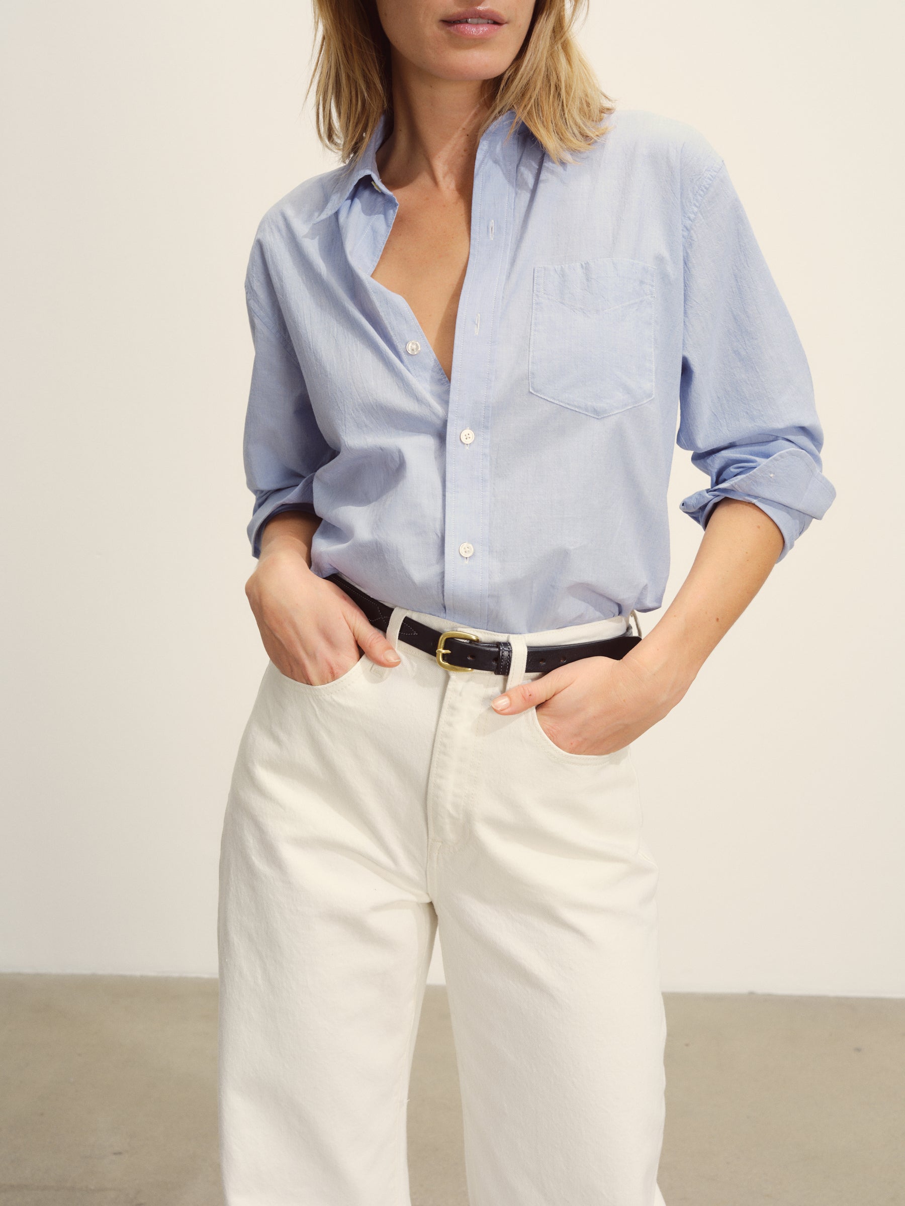 French Blue Eoe Mainstay Cotton Shirt - Image 6