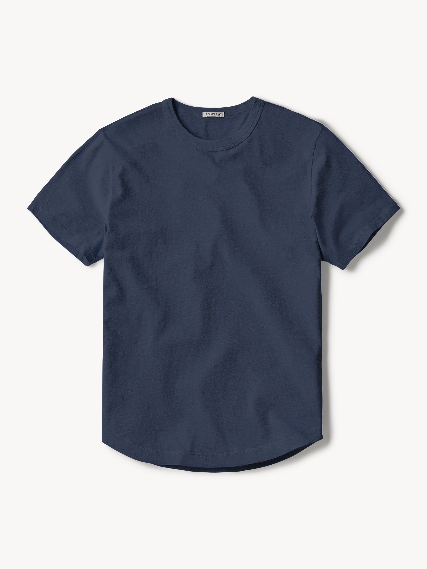 Midnight Slub Curved Hem Tee