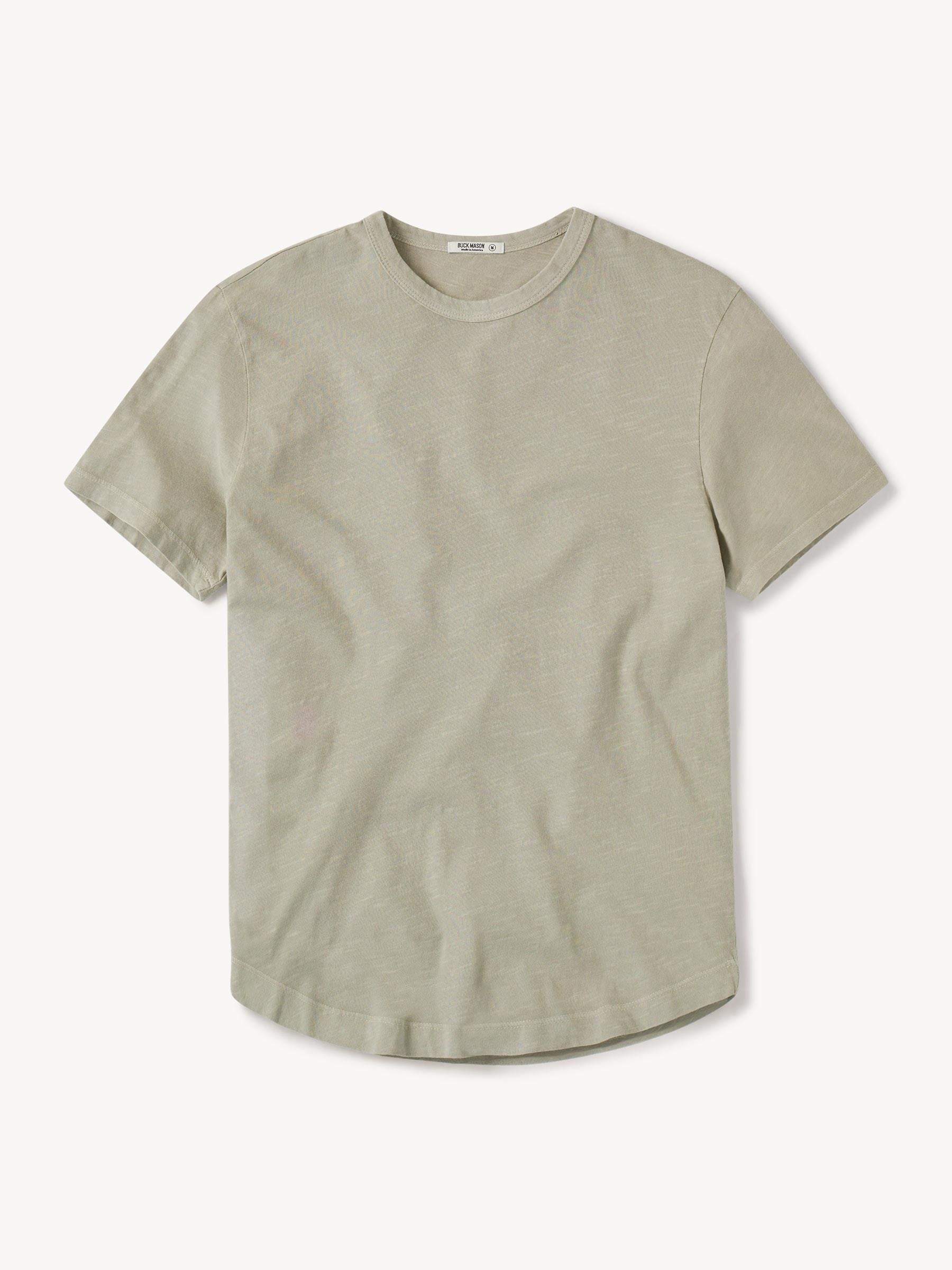 River Sand Venice Wash Slub Tall Curved Hem Tee