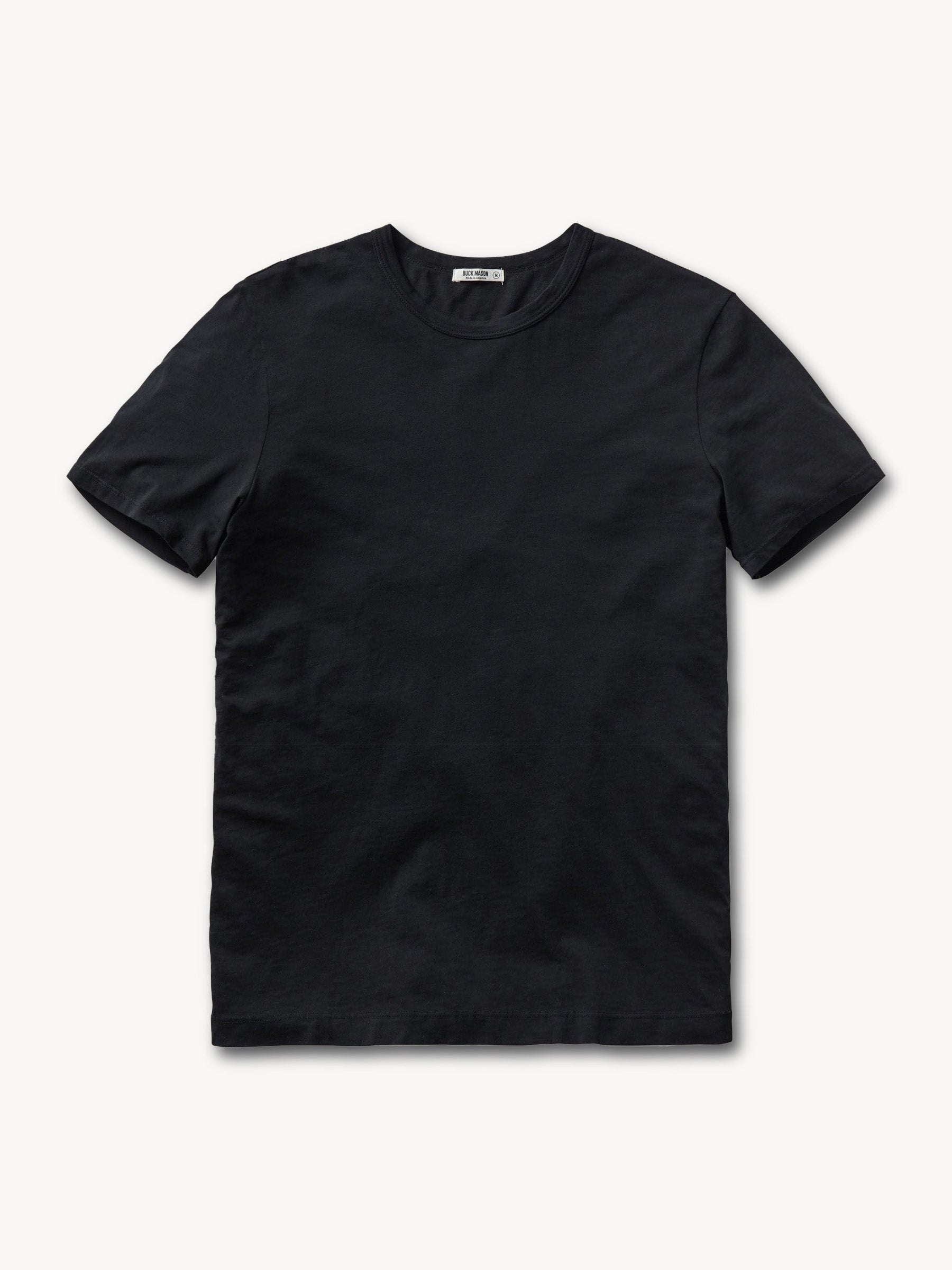 Black Pima Short Classic Tee