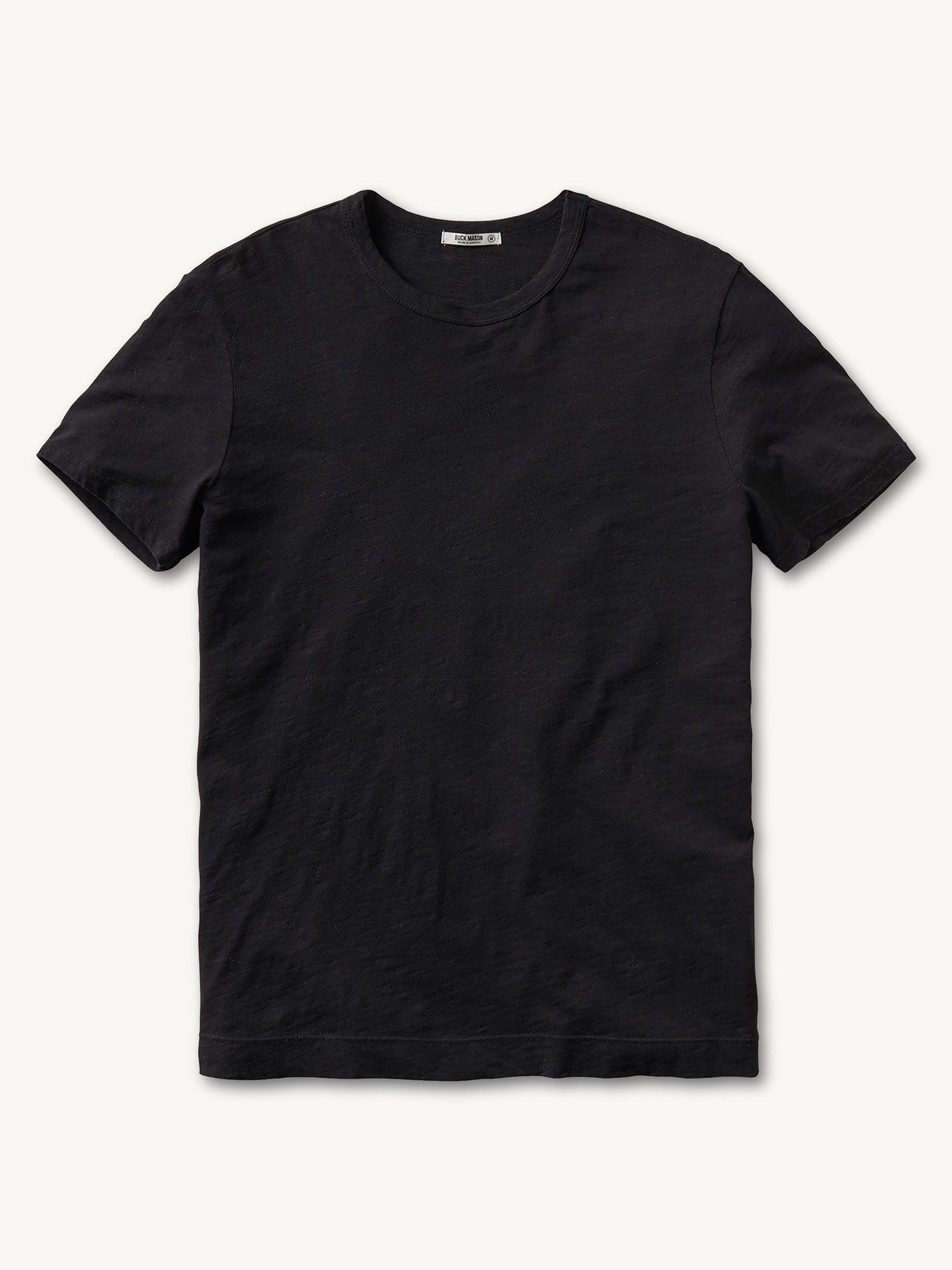 Black Slub Short Classic Tee