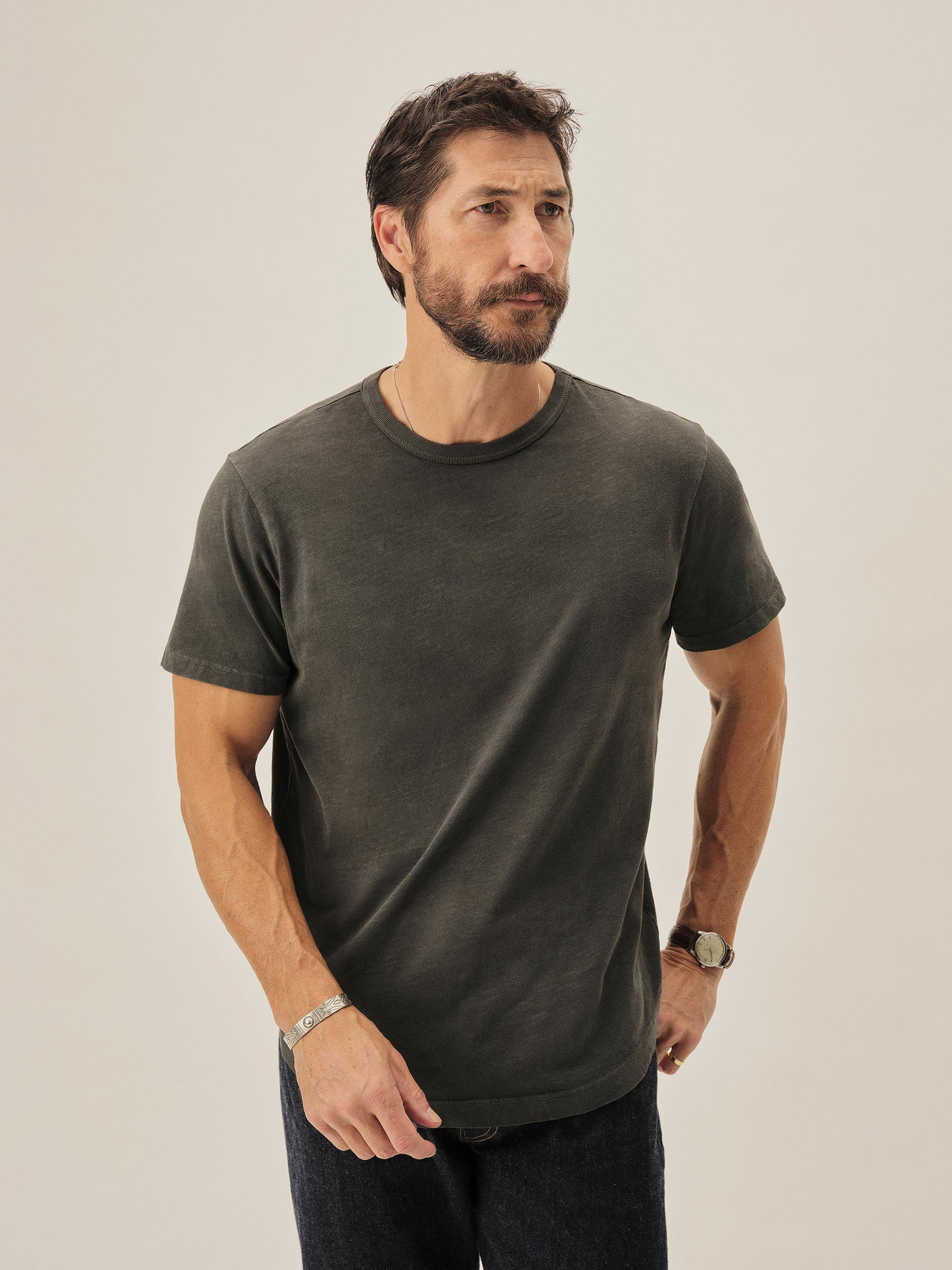 Alternative view of Coal Venice Wash Slub Classic Tee