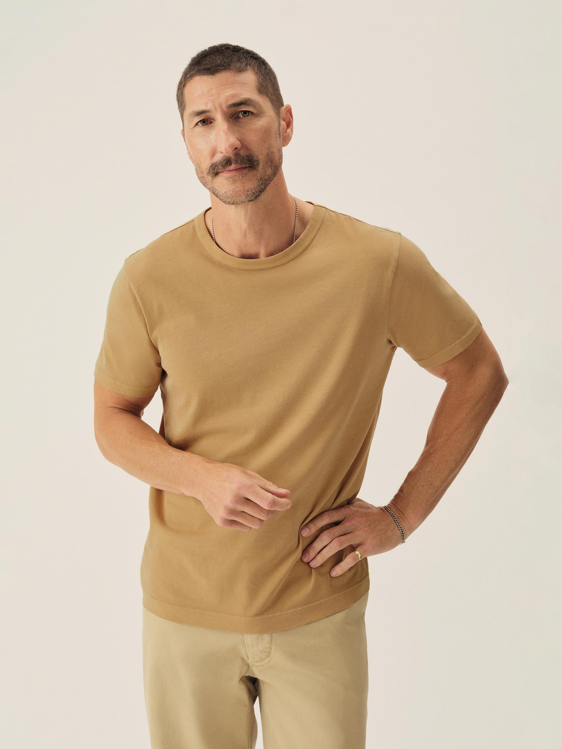 Marigold Venice Wash Pima Classic Tee - Image 2