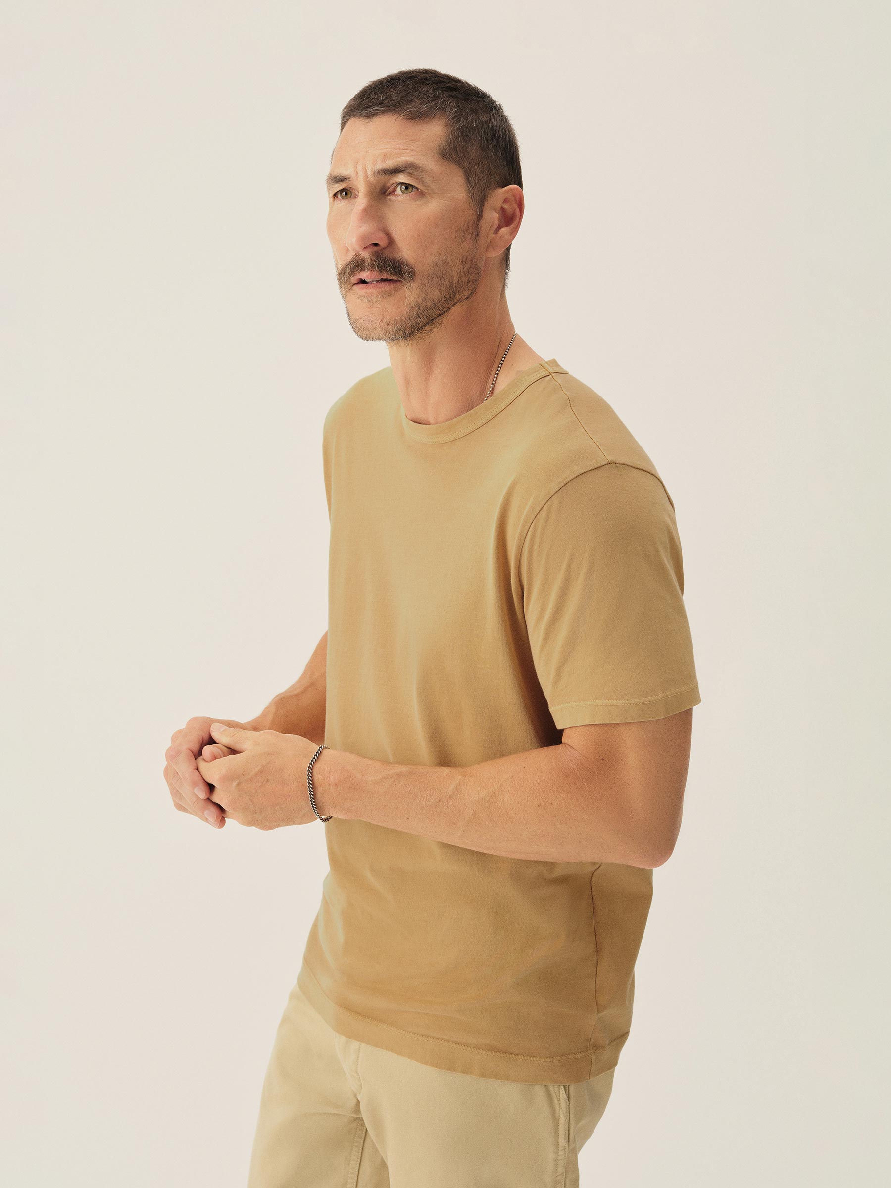 Marigold Venice Wash Pima Classic Tee - Image 4