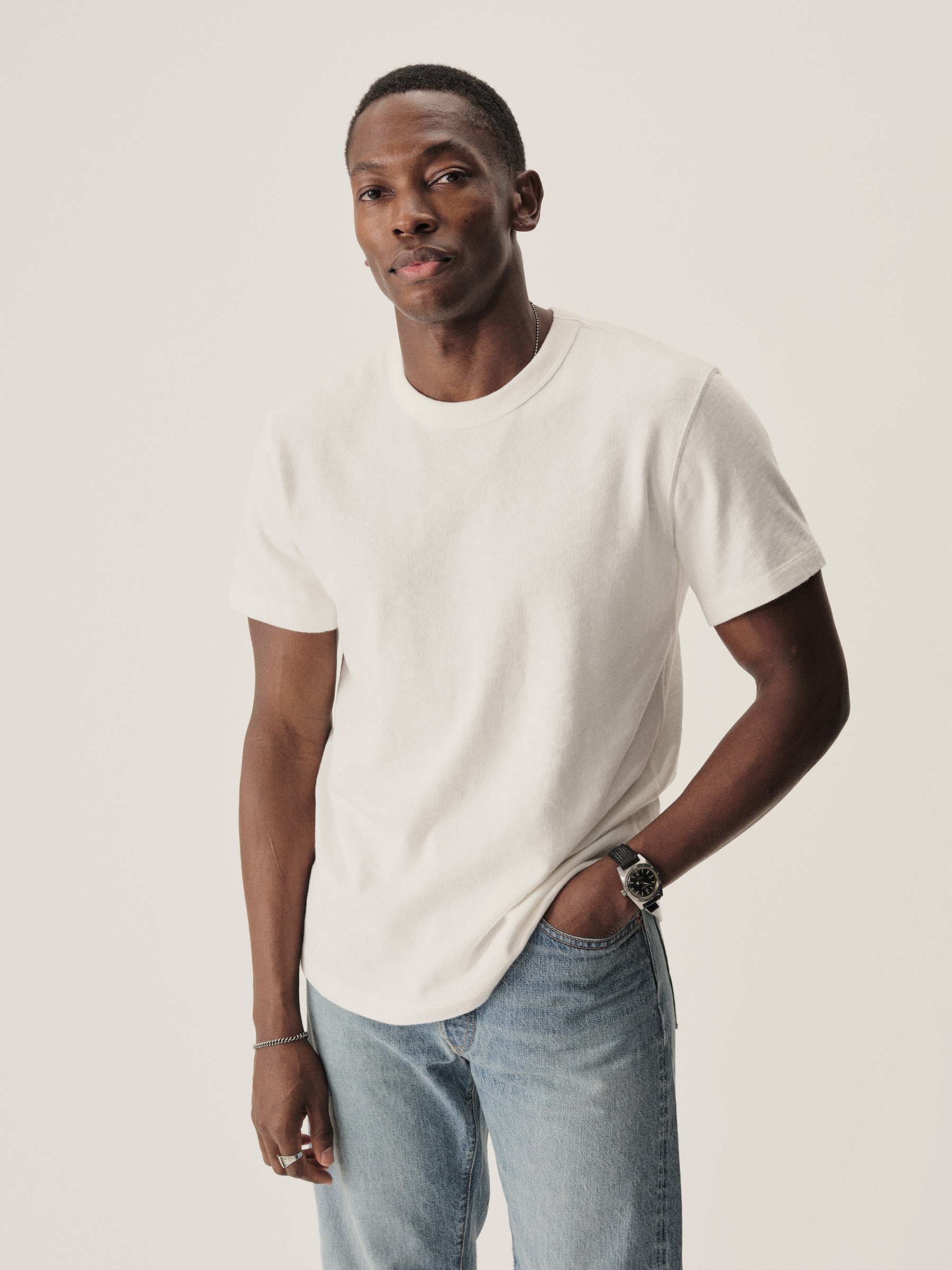 Alternative view of White Field-Spec Cotton Heavy Tee