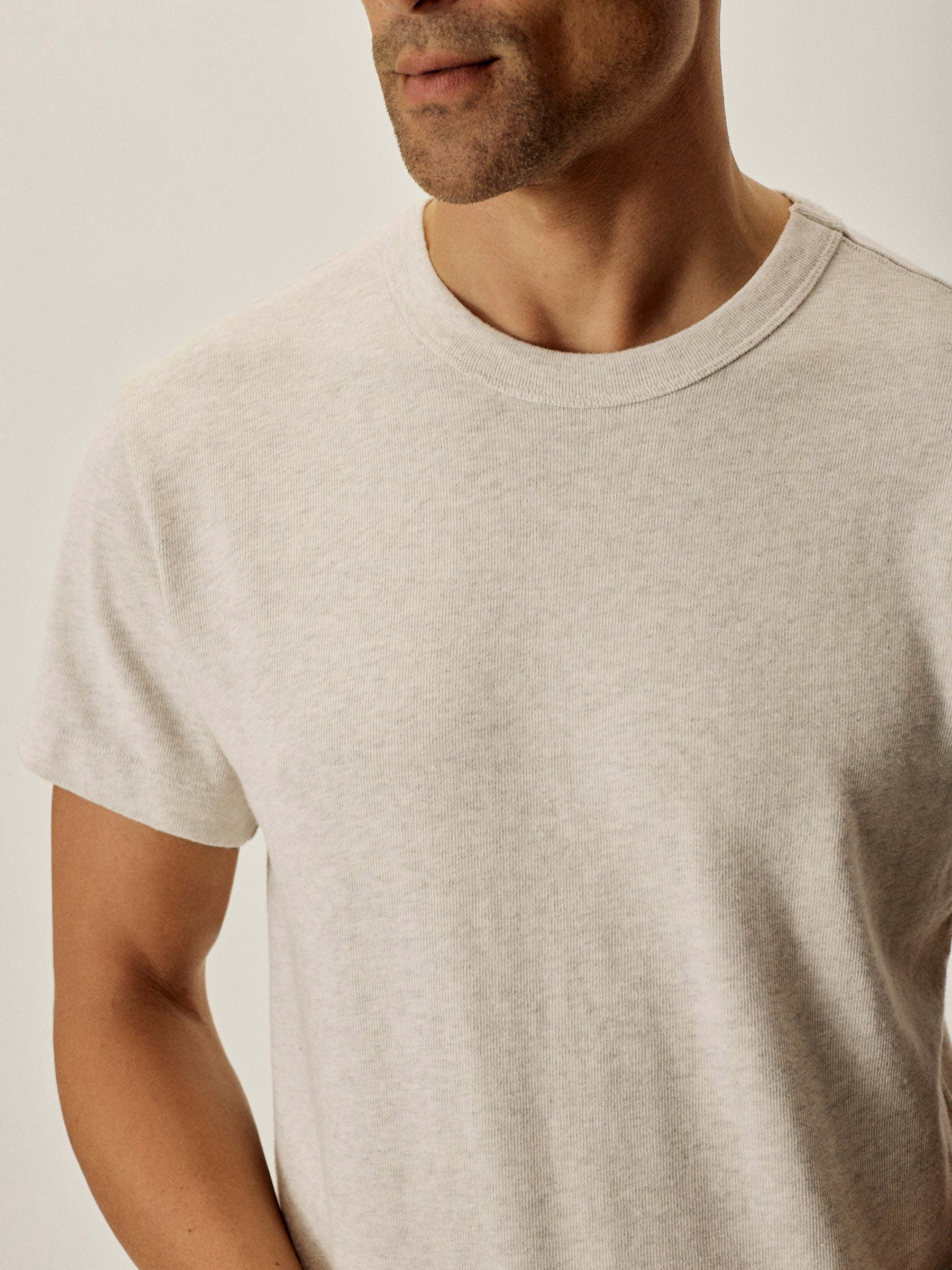 Heather Oat Field-Spec Cotton Heavy Tee - Image 4