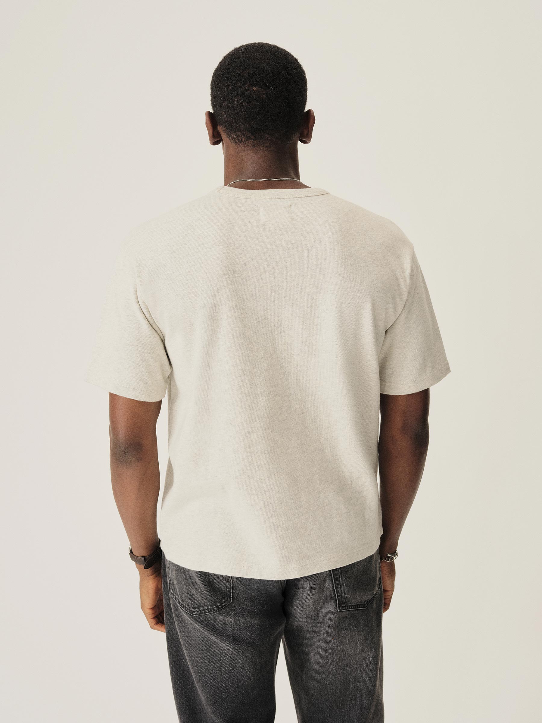 Heather Oat Field-Spec 90S Boxy Heavy Tee - Image 7