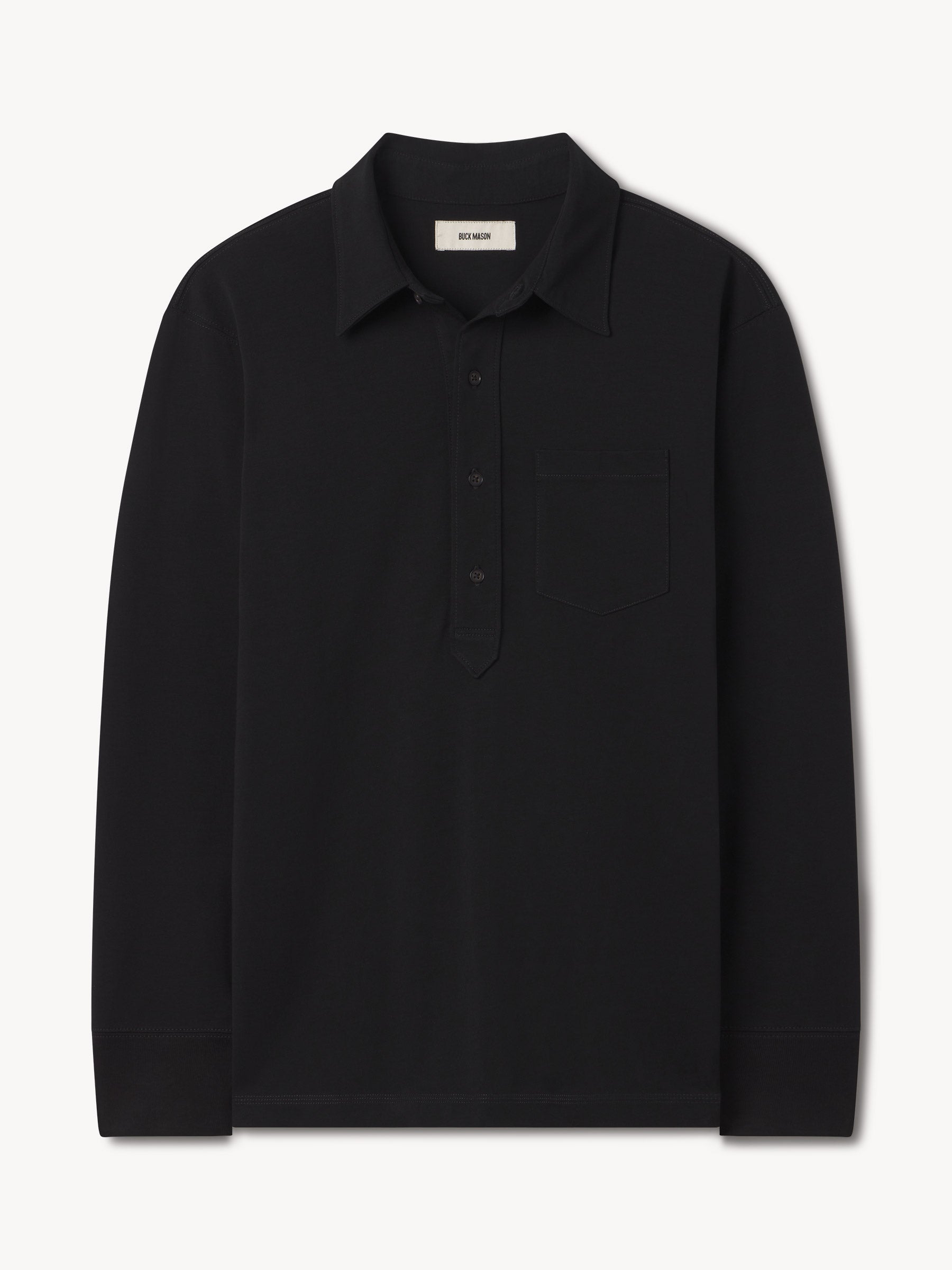 Black Coolhand Cotton Popover