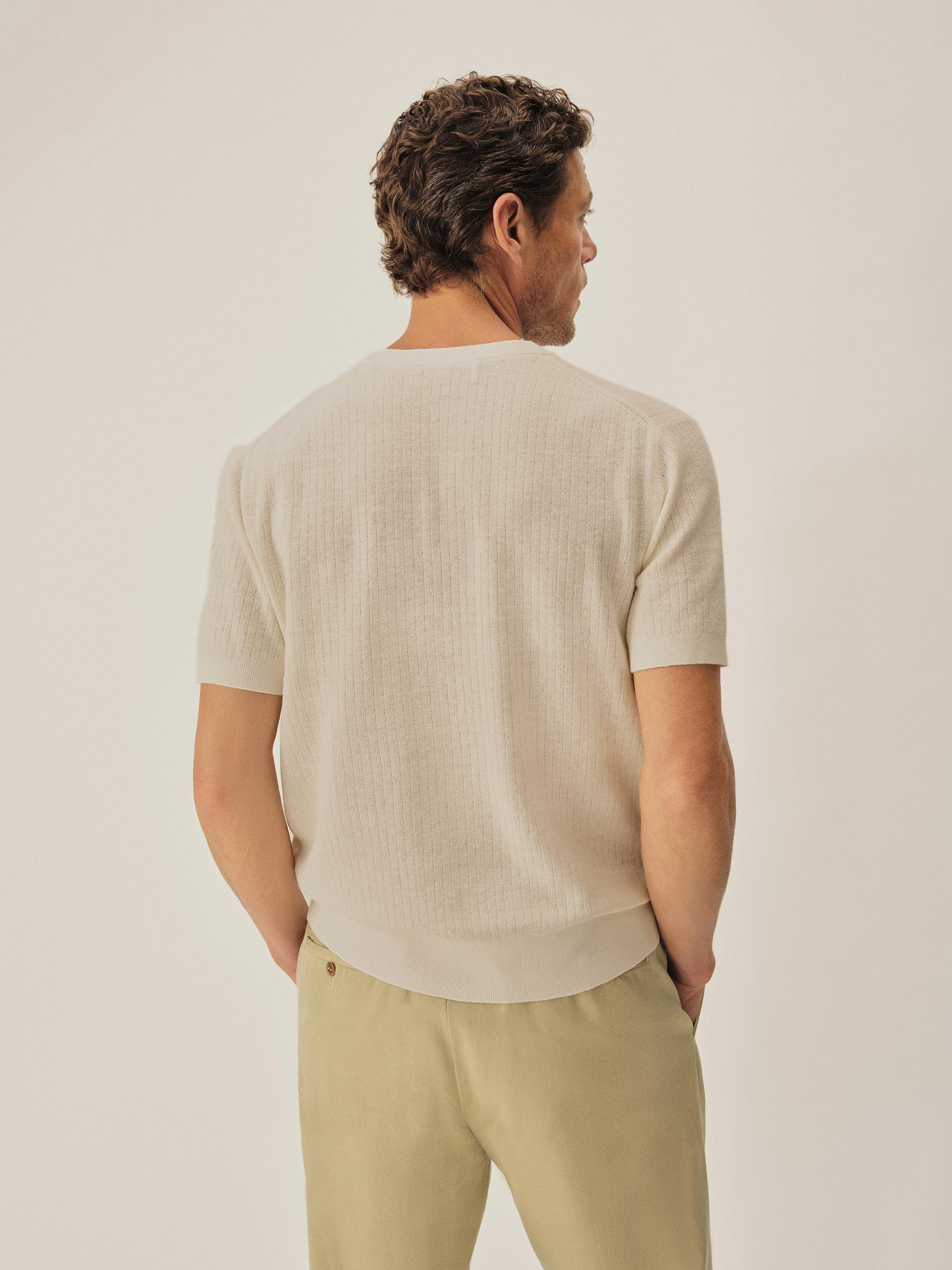 Cement Yuma Hemp Rib Knit Pocket Tee - Image 5