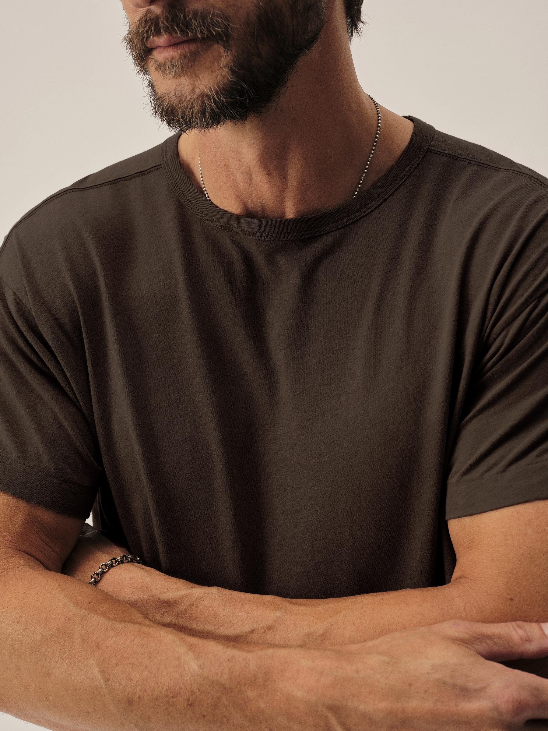 Ganache Japanese De-Luxe Cotton Linen Knit Tee - Image 4