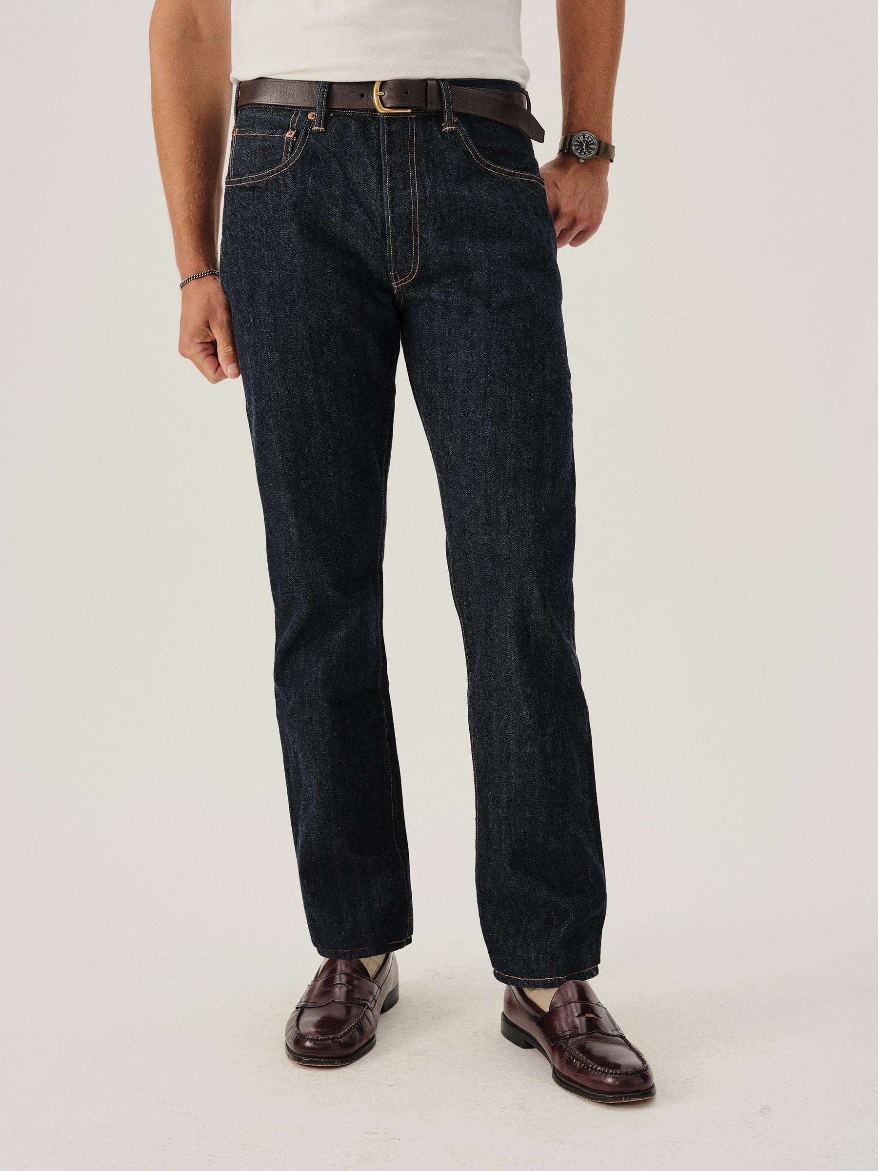 Alternative view of D018 Japanese Loomstate Selvedge Ford Standard Jean