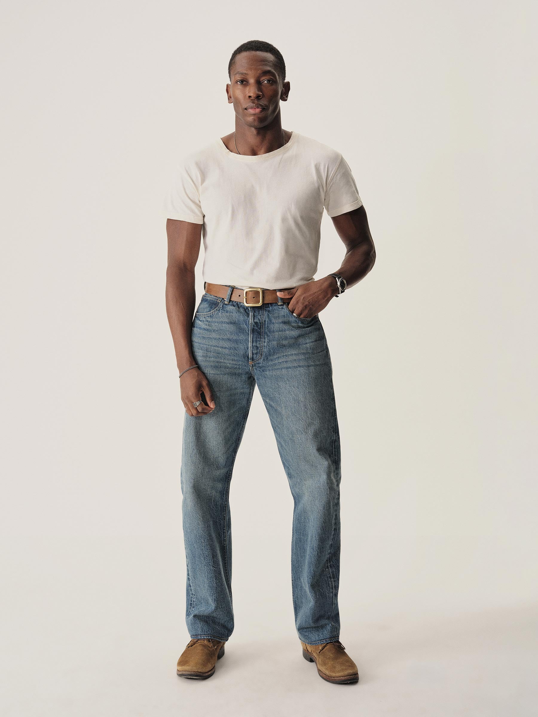 Alternative view of Lee X Buck Mason M034 Loomstate Selvedge 101B Jean