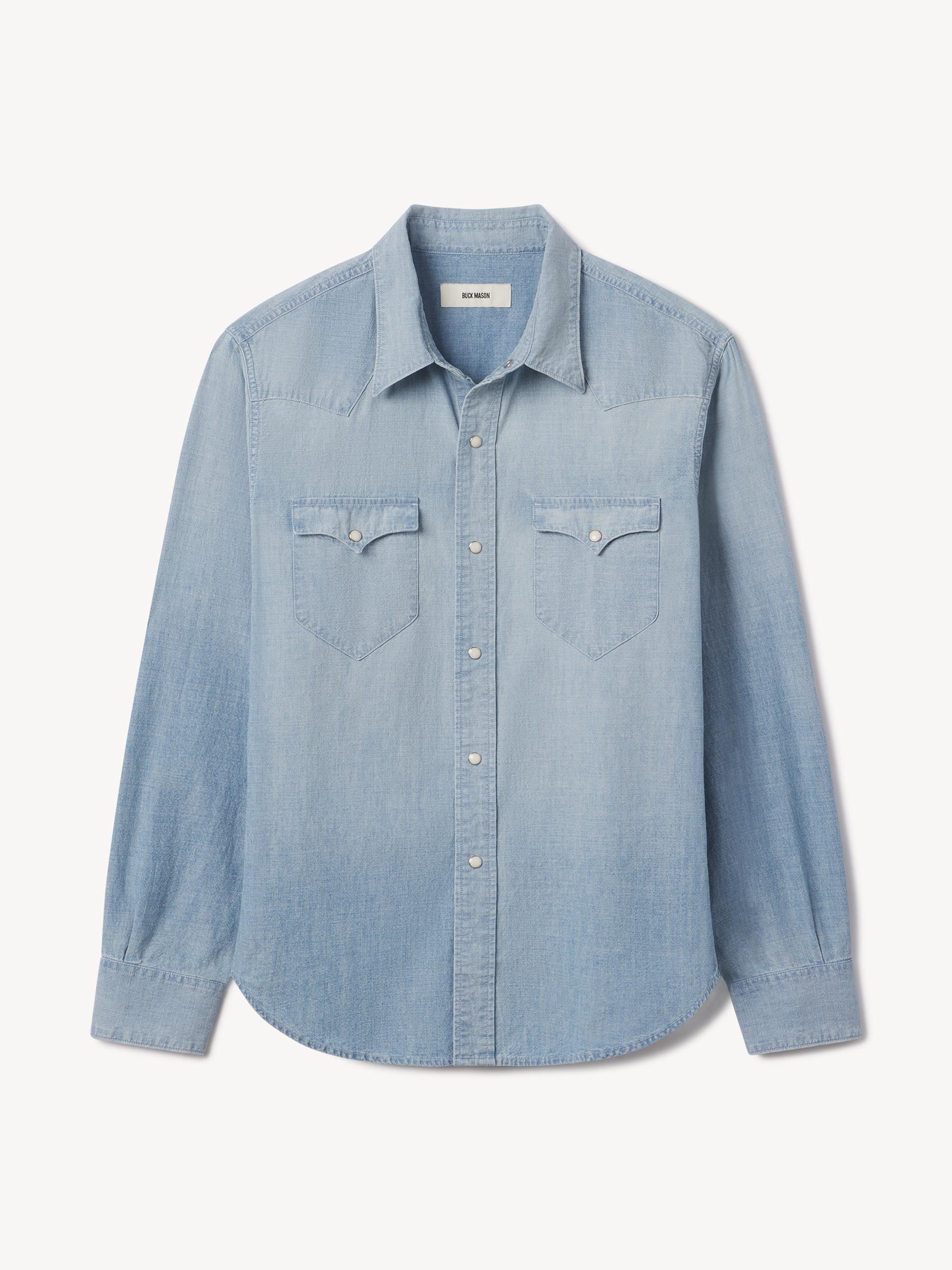 L030 Japanese Chambray Western Shirt - Image 2