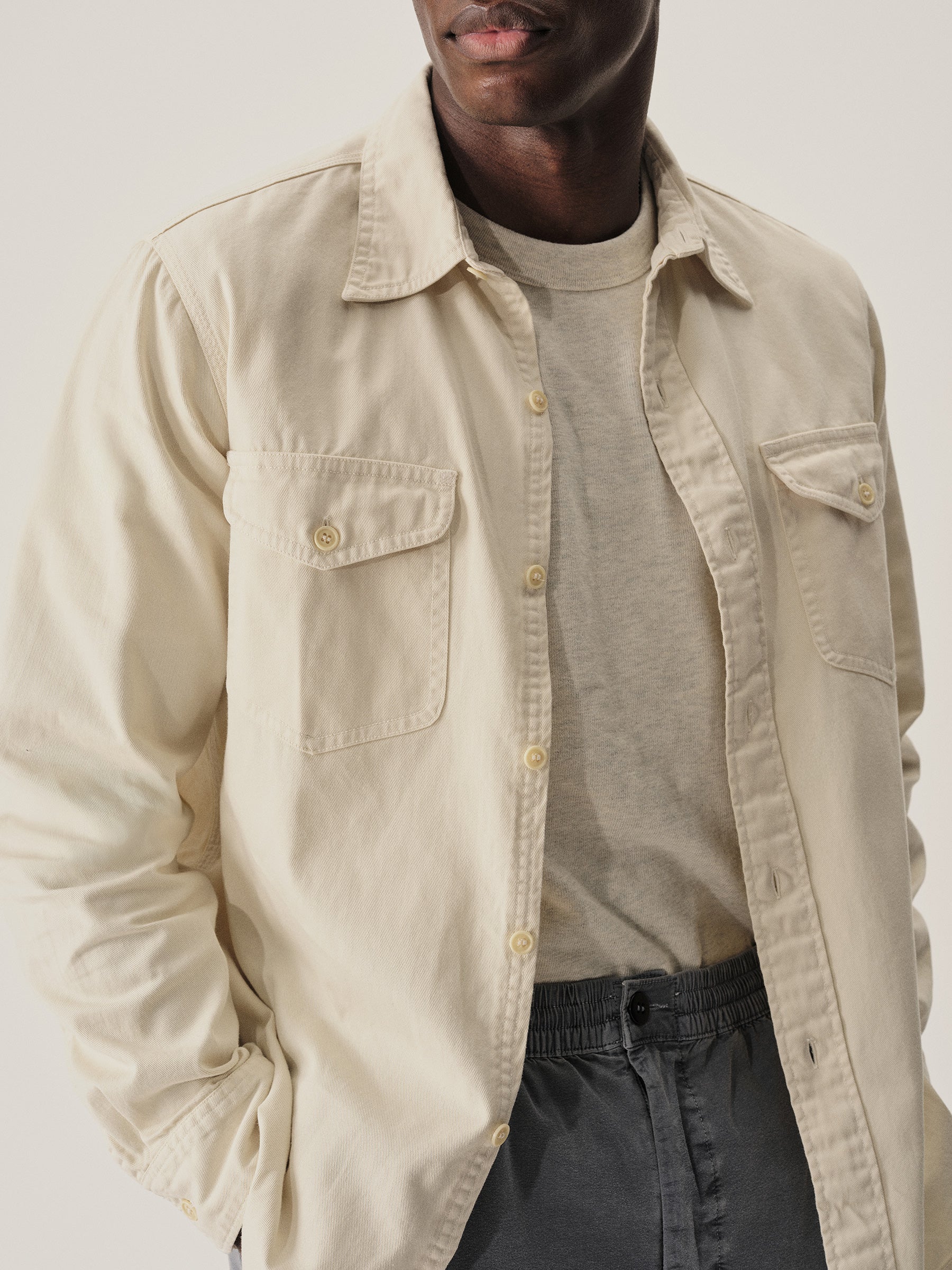Natural Tough Twill Workshirt - Image 3