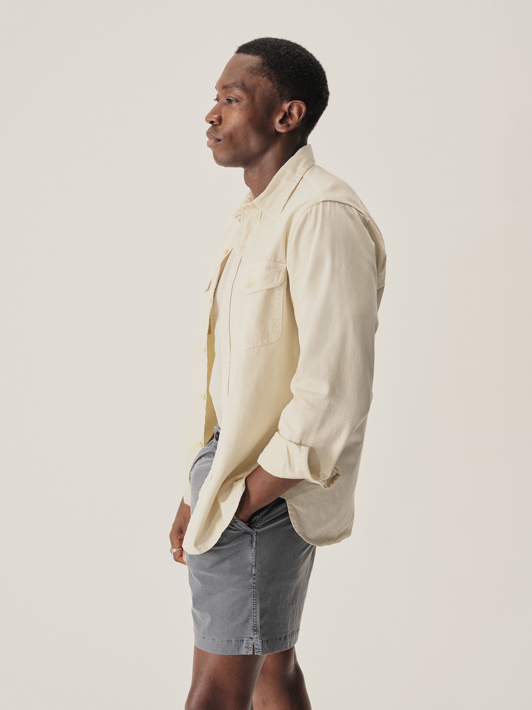 Natural Tough Twill Workshirt - Image 5
