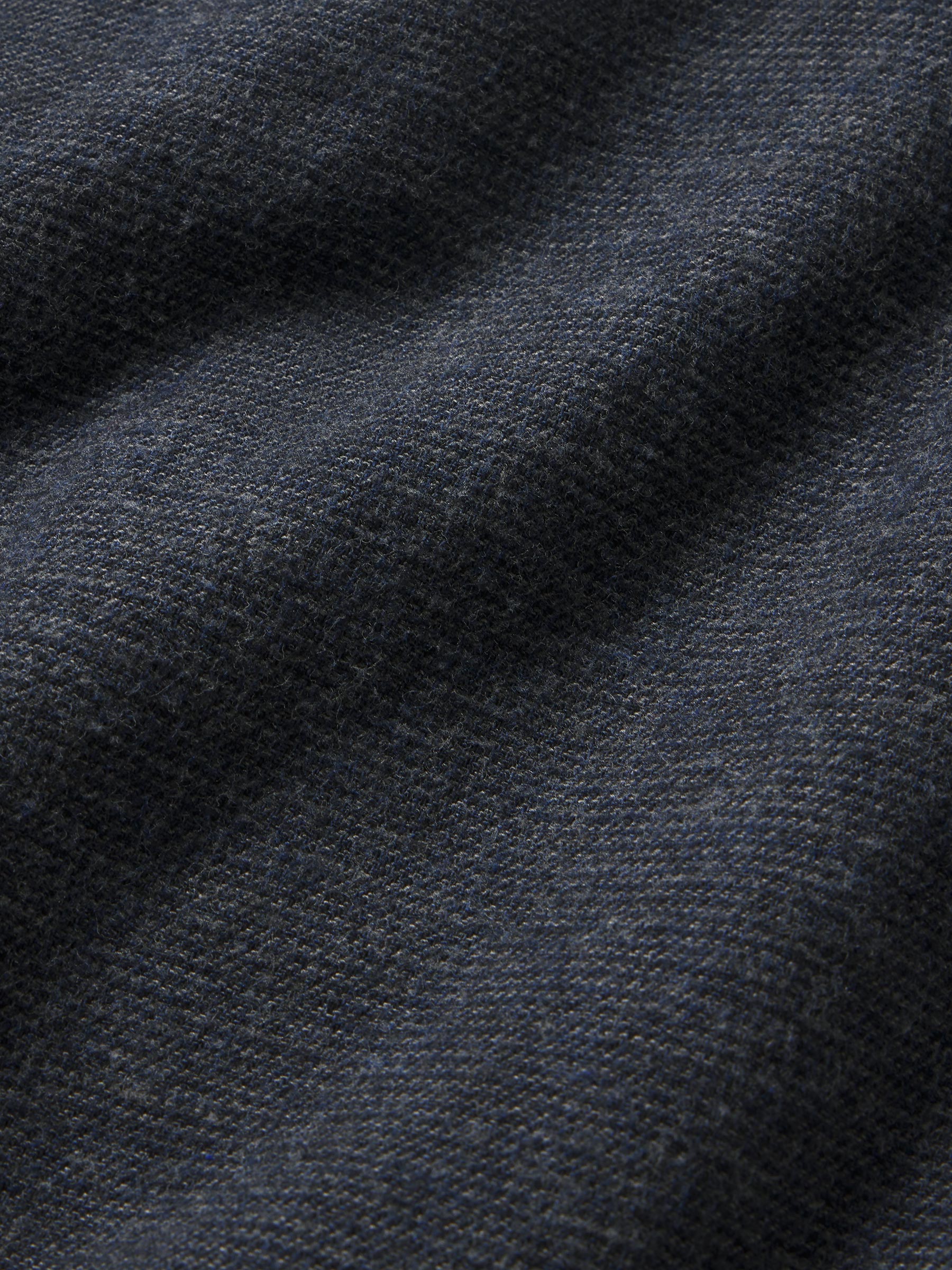 Grey / Navy Nailhead Pacific Twill Flannel Bd Shirt - Image 6