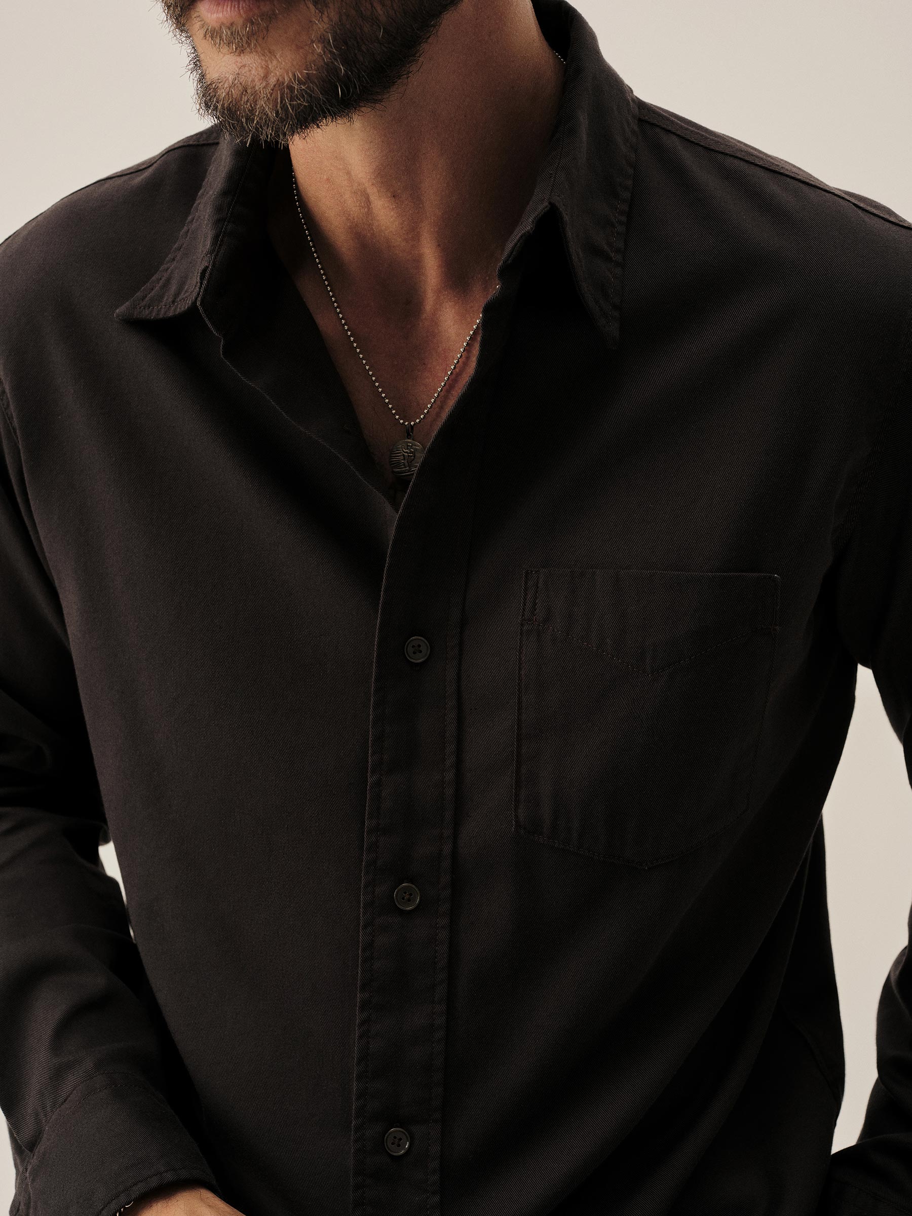 Ironwood Draped Twill One Pocket Shirt - Image 4