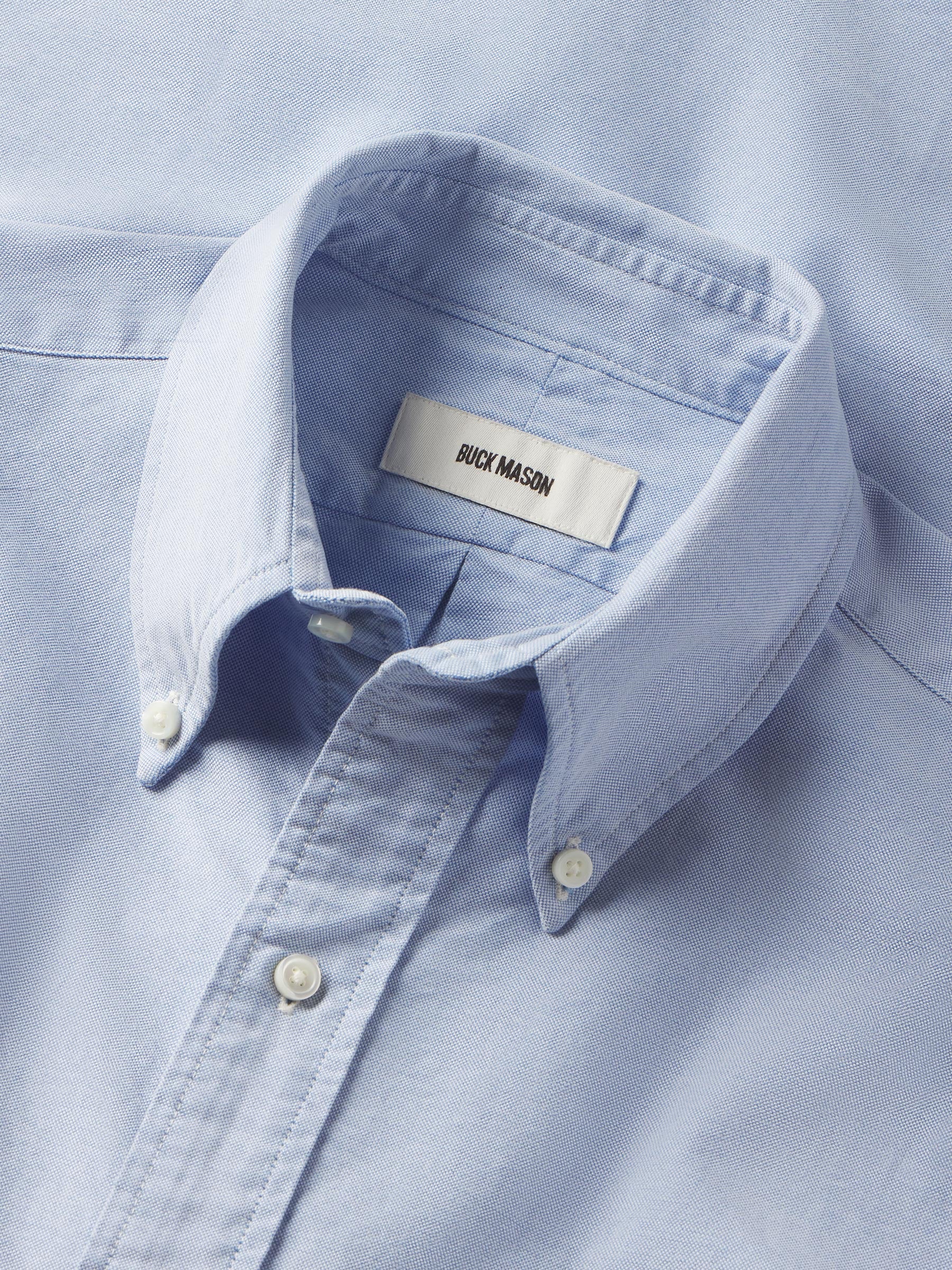 French Blue End on End Big Oxford - Image 5
