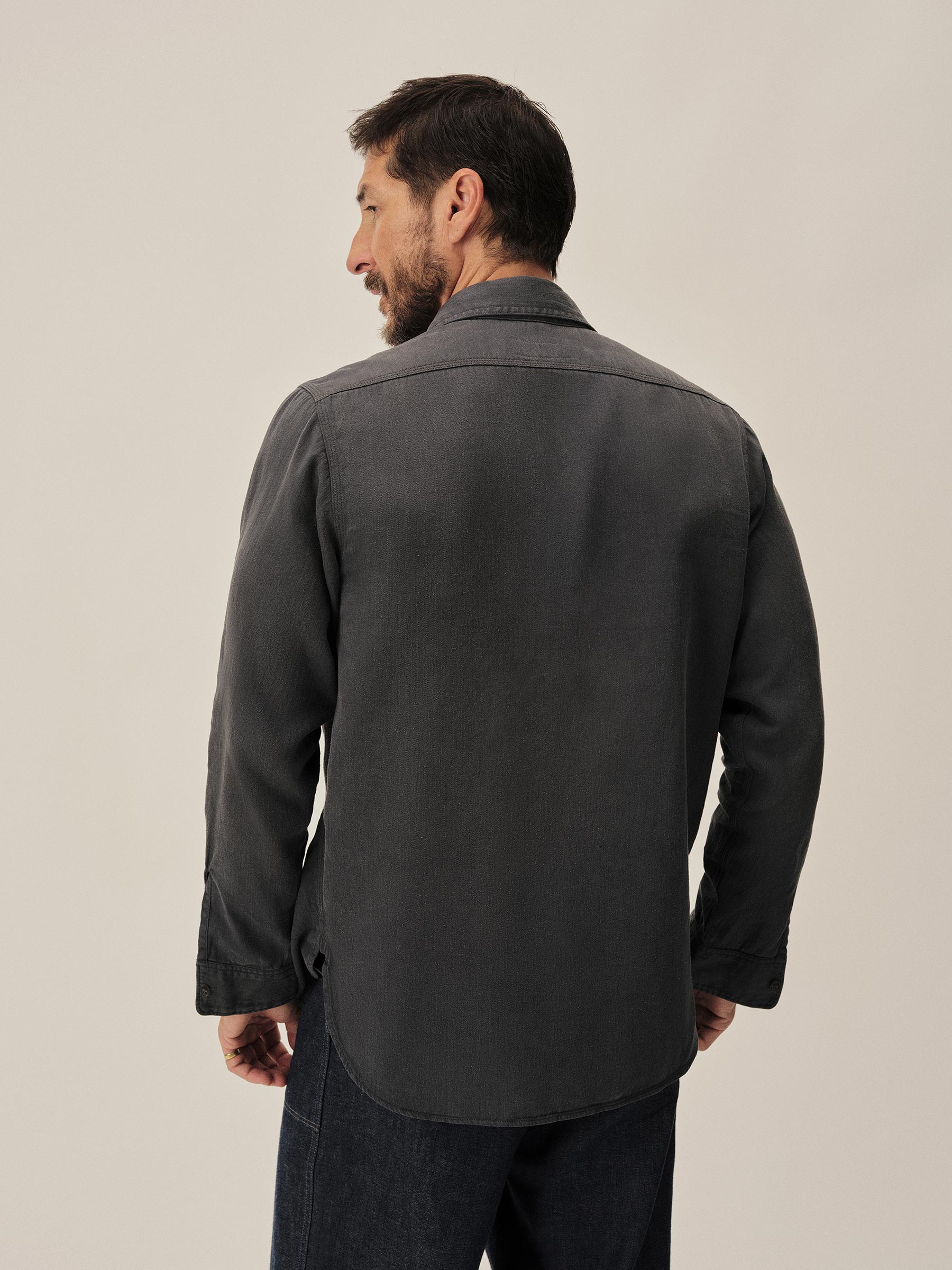 Washed Navy Venice Wash Soft Pack Station Shirt - Image 5