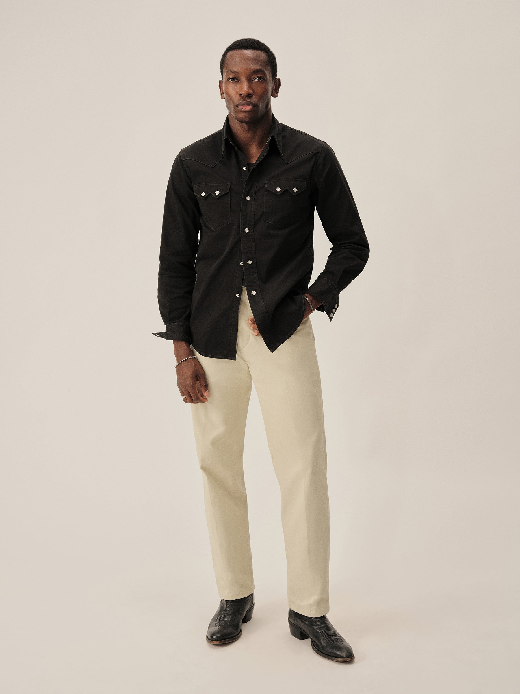 Black Lee X Buck Mason Westerner Shirt - Image 3