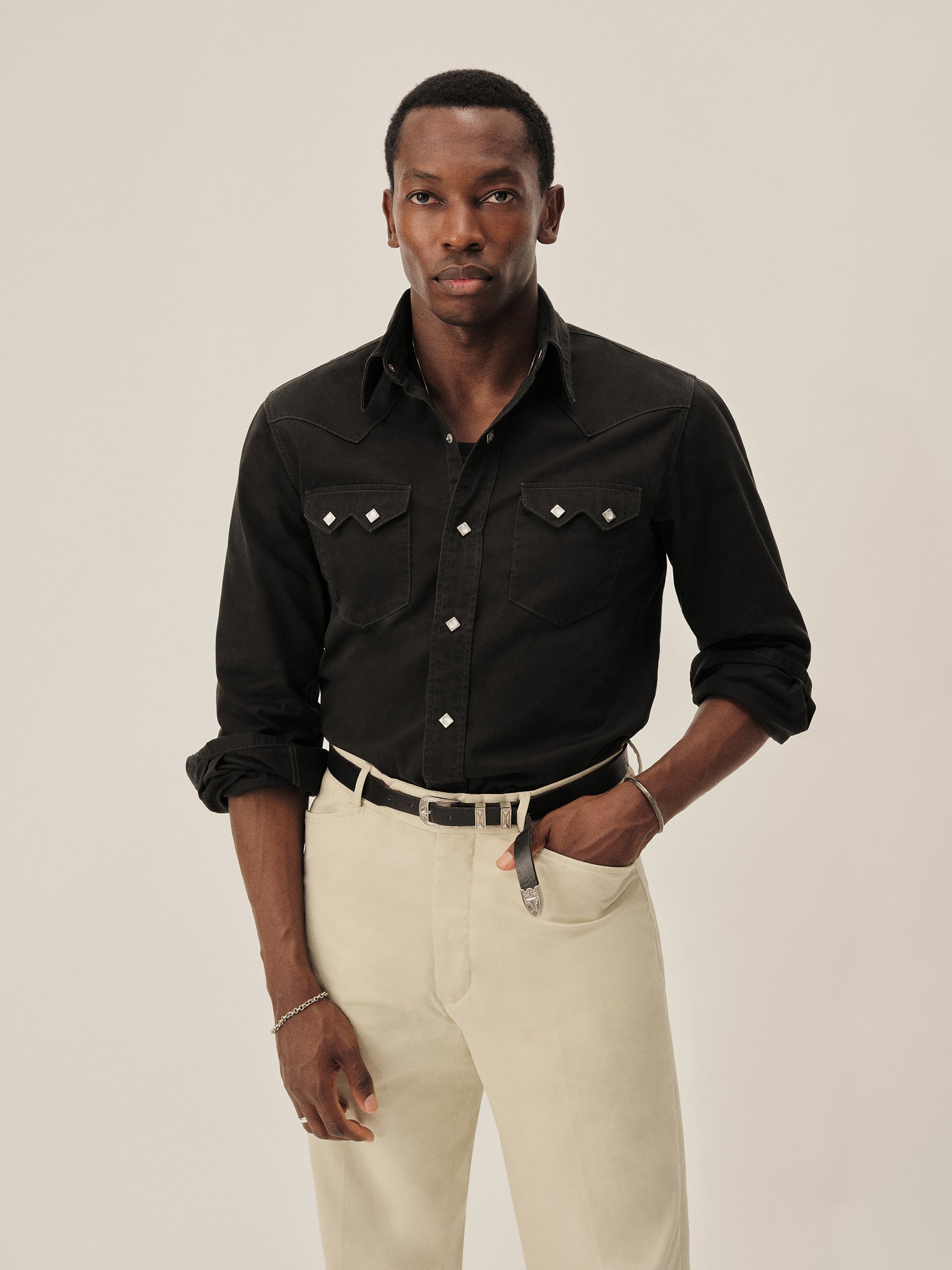 Black Lee X Buck Mason Westerner Shirt - Image 4