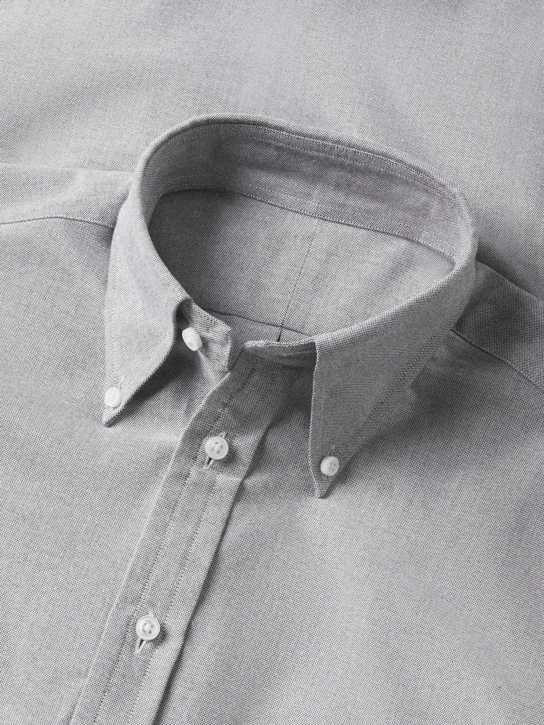 Black/White Solid Bryceland's X Buck Mason Perfect OCBD Shirt - Image 4