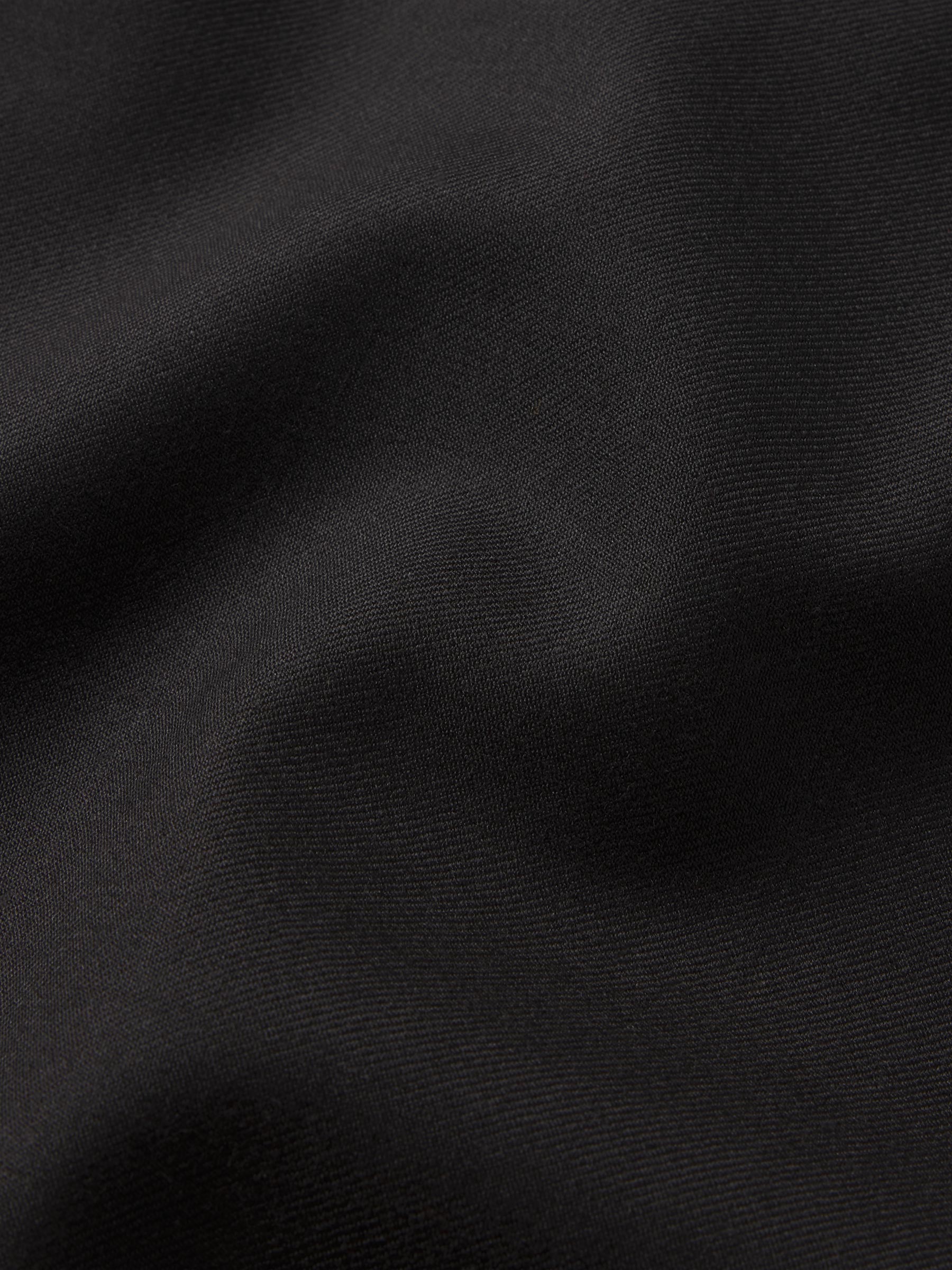 Black Wool Gabardine Diamondhead Camp Shirt - Image 7