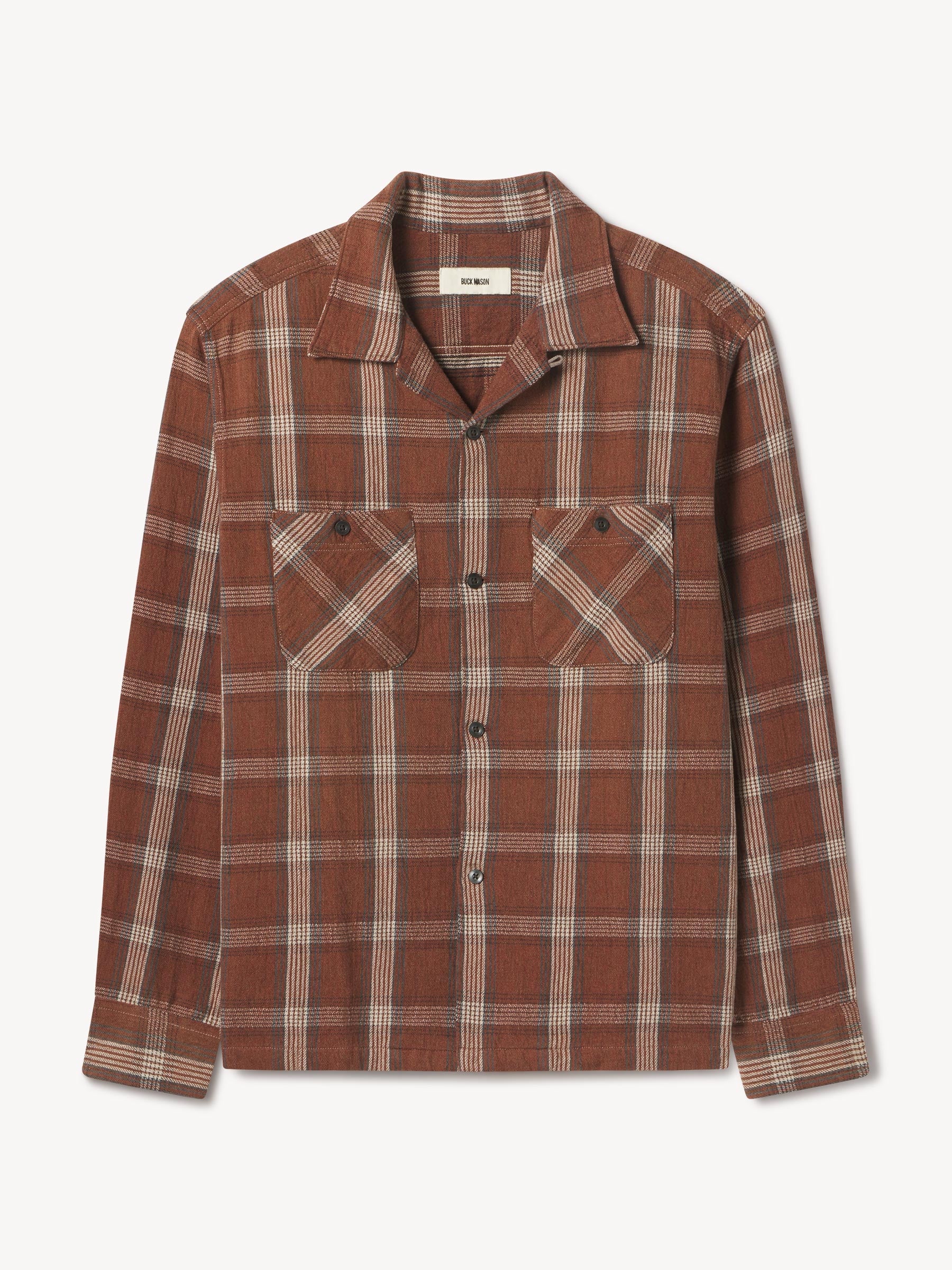Redlands Plaid Cabinessence Flannel Camp Shirt