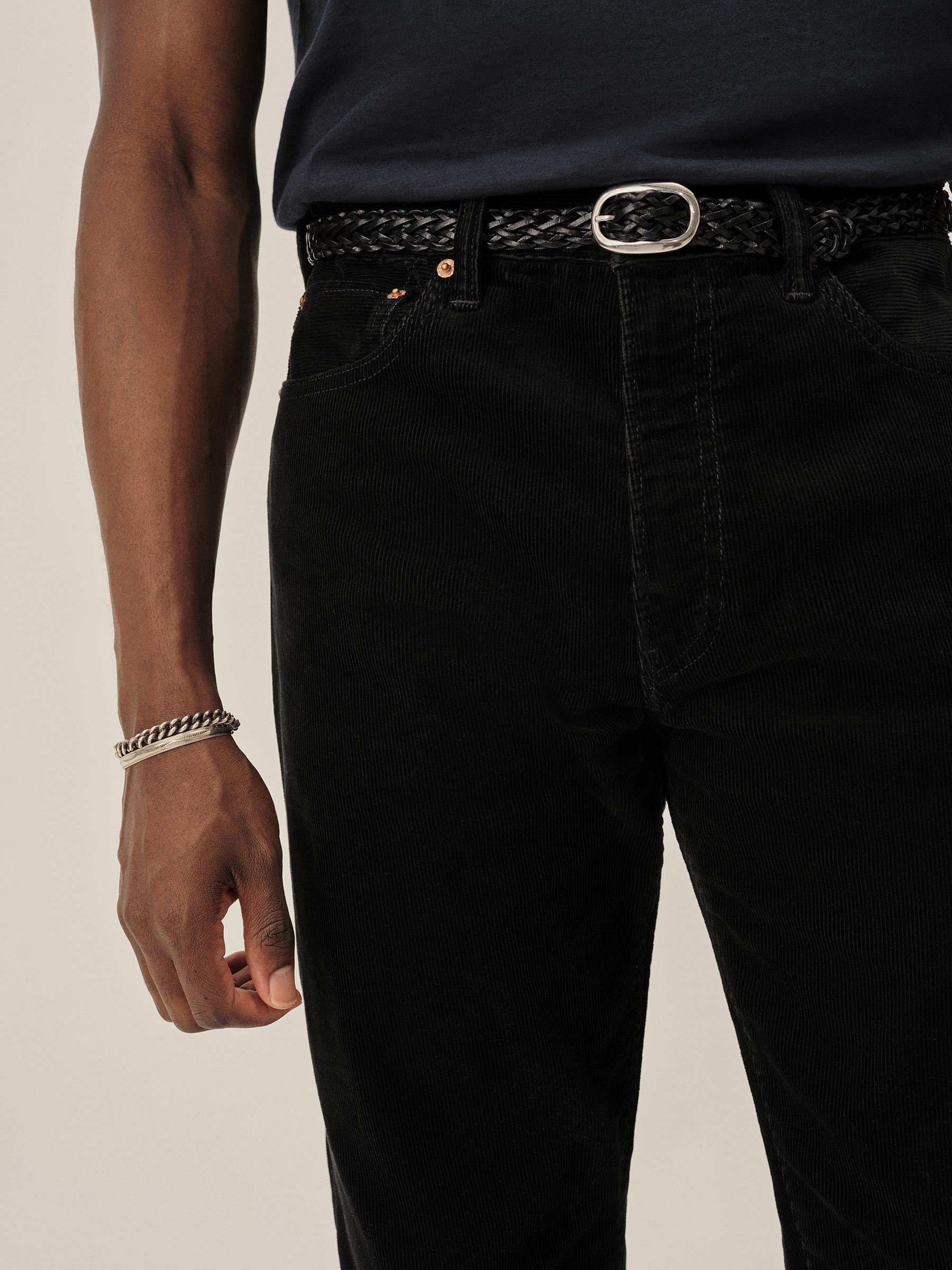 Washed Black Craftsman Corduroy Ford Standard Jean - Image 3