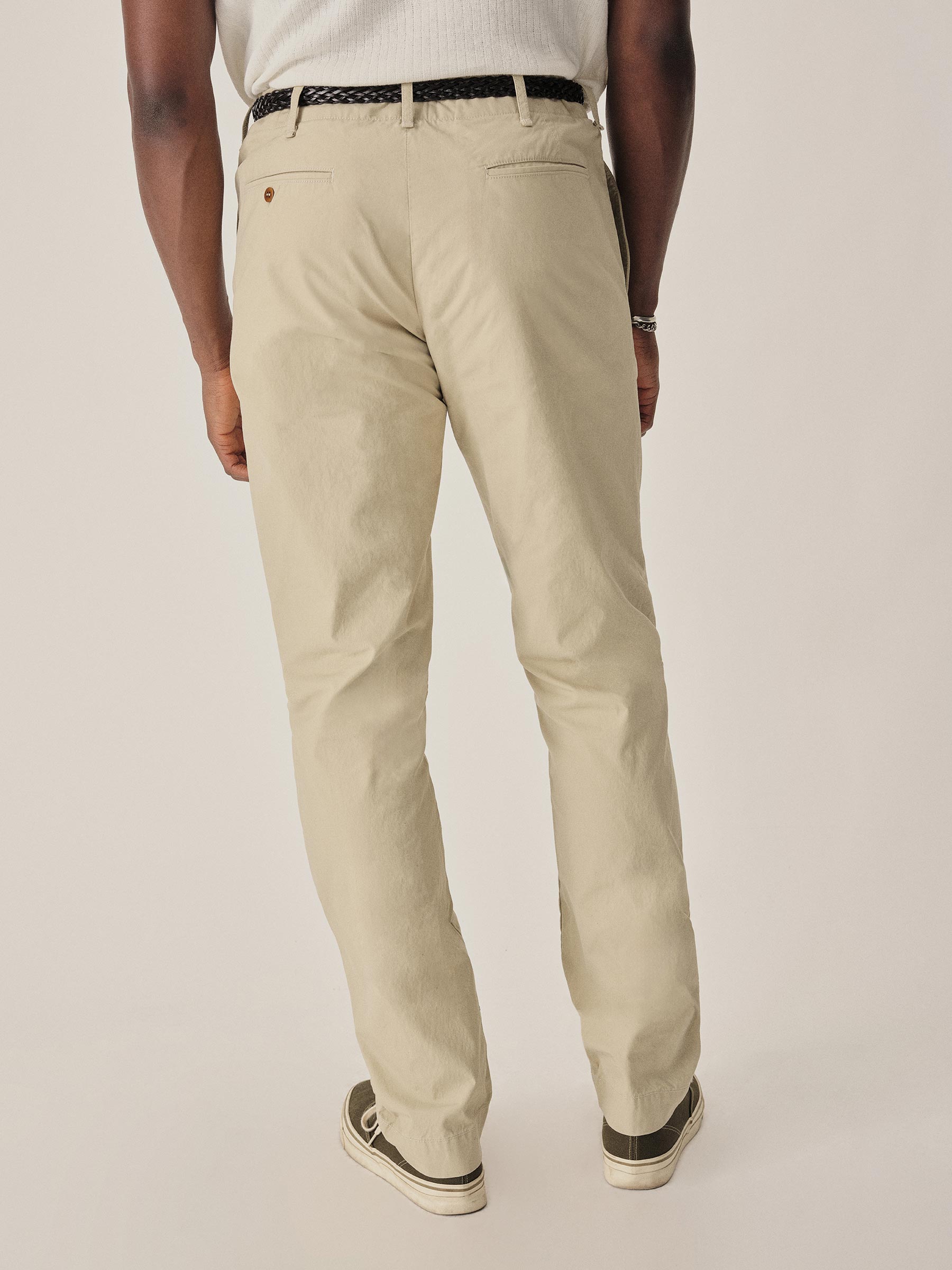 Washed Khaki Parachute Poplin Maverick Slim Chino - Image 5