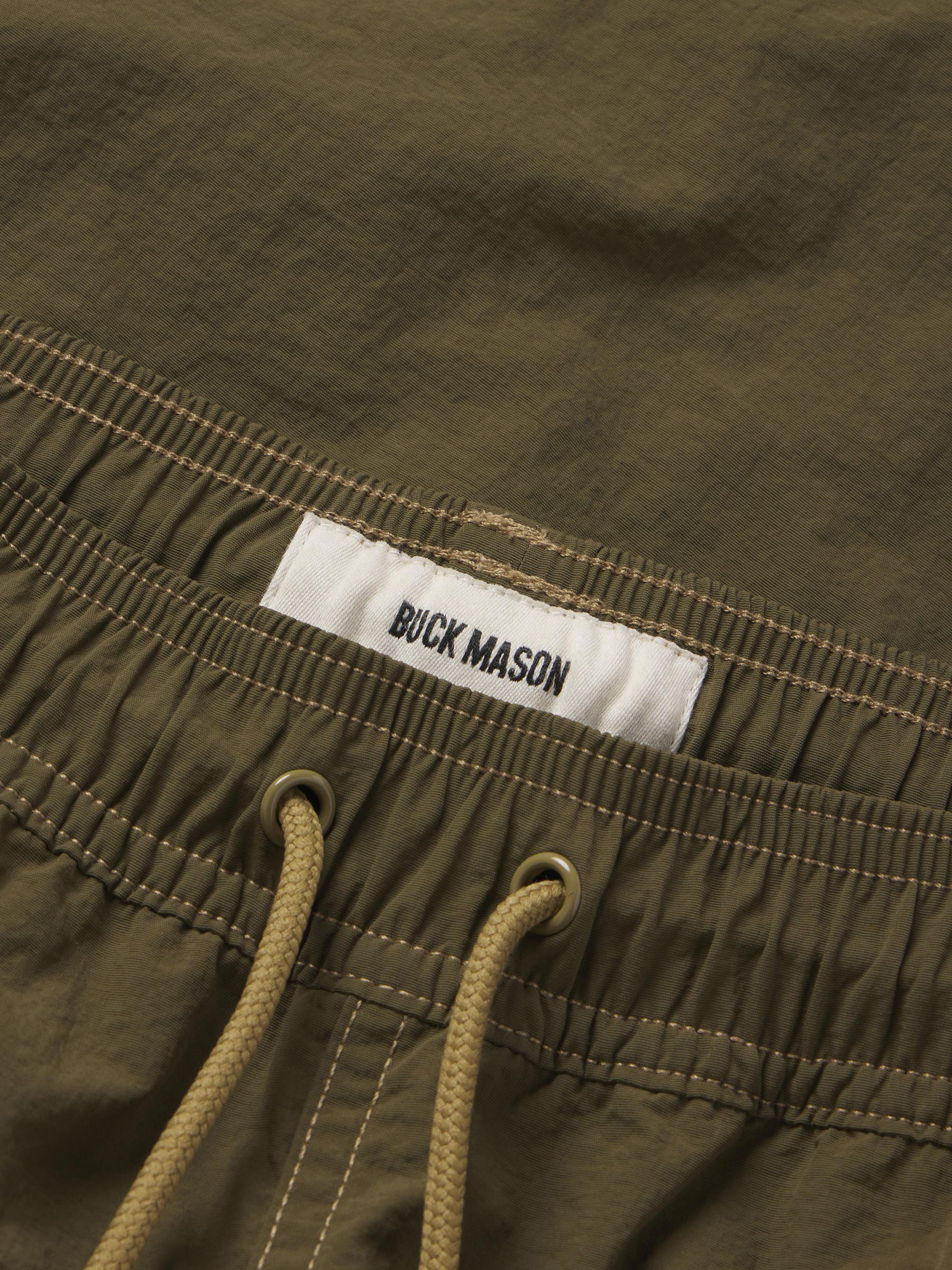 Olive Drab Diver Cloth Swim Short - Image 6