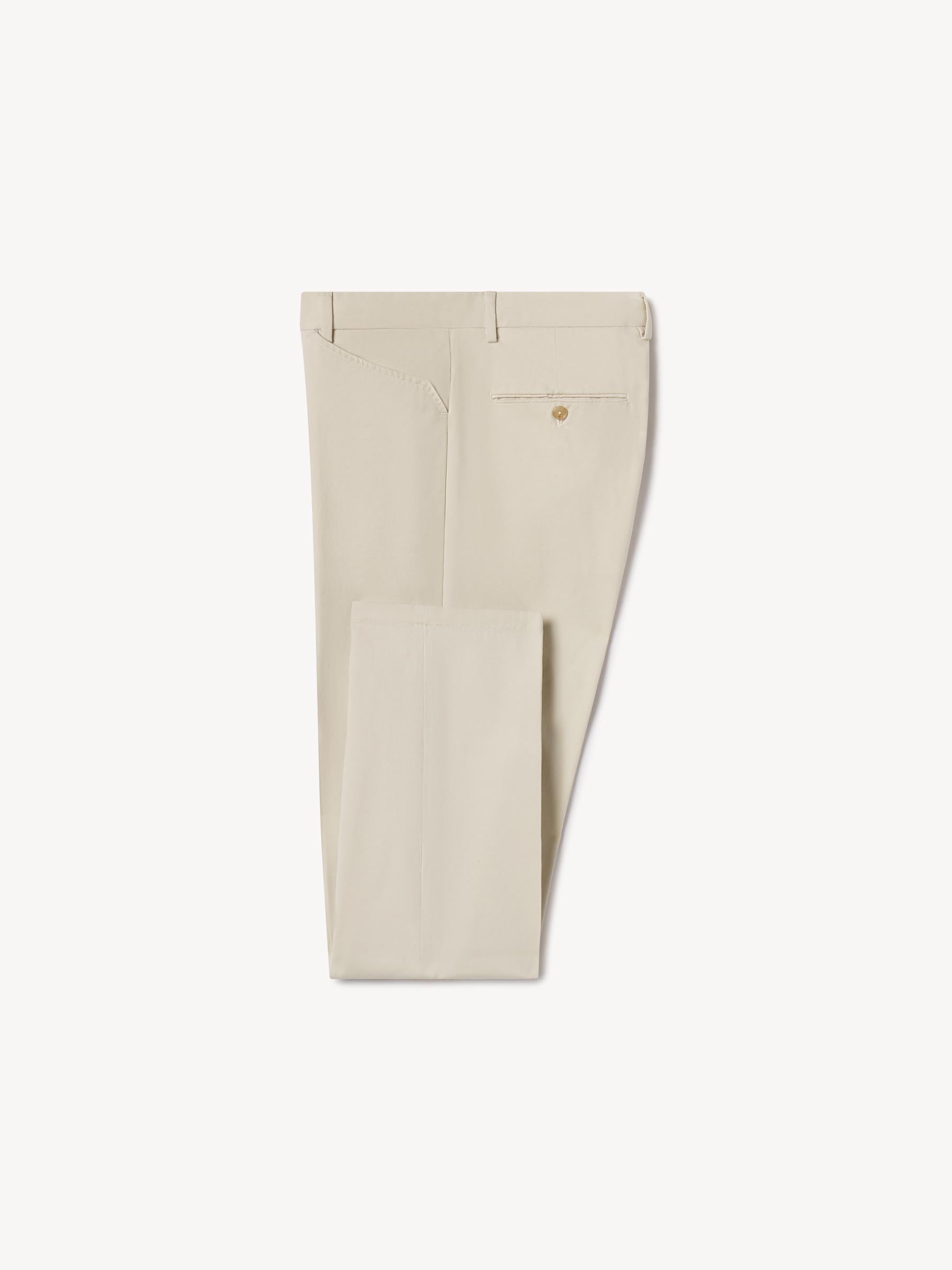 Pearl Snap White Cotton Twill El Camino Pant - Image 8