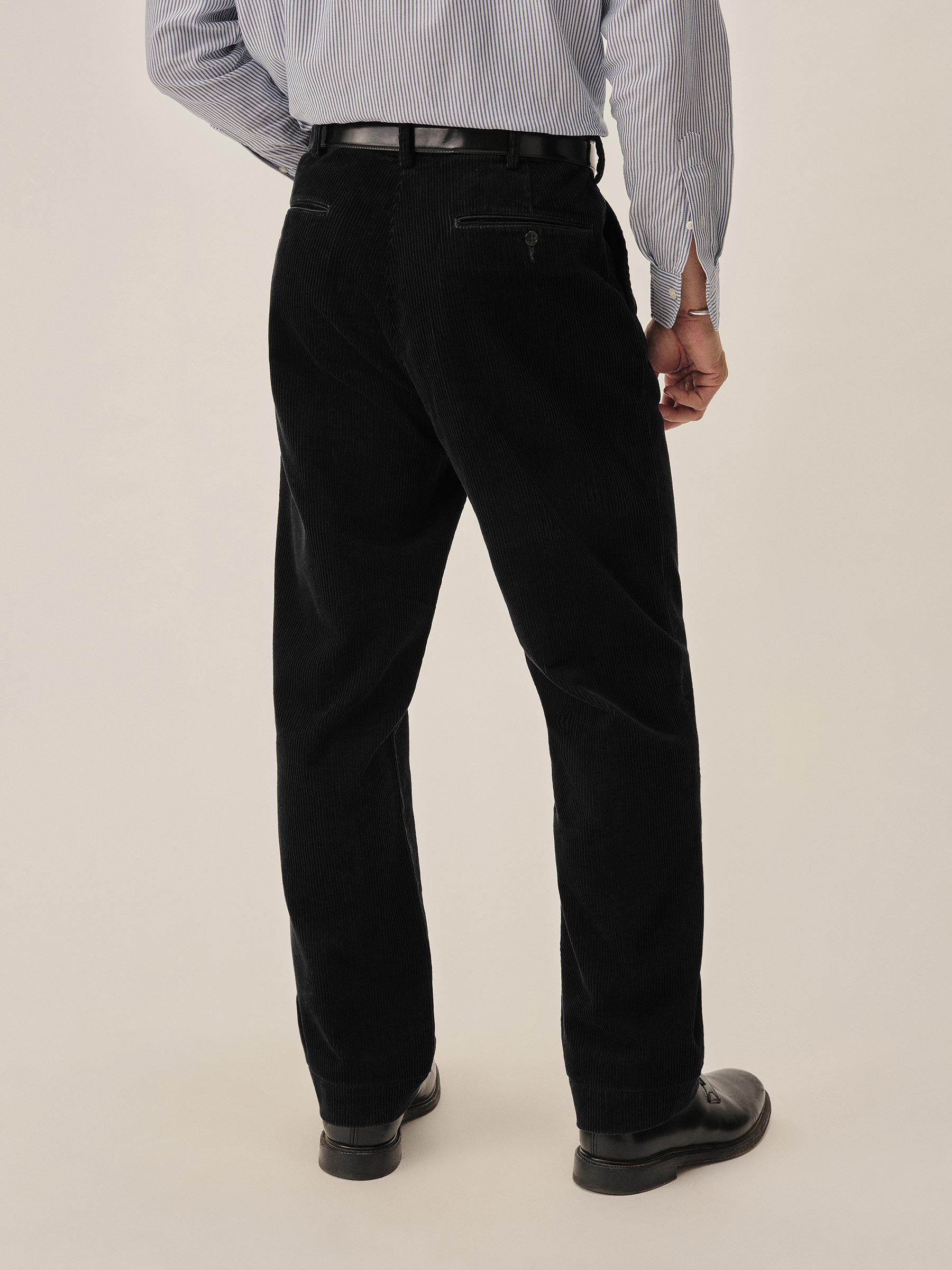 Midnight Chunky Cord Full Saddle Chino - Image 6