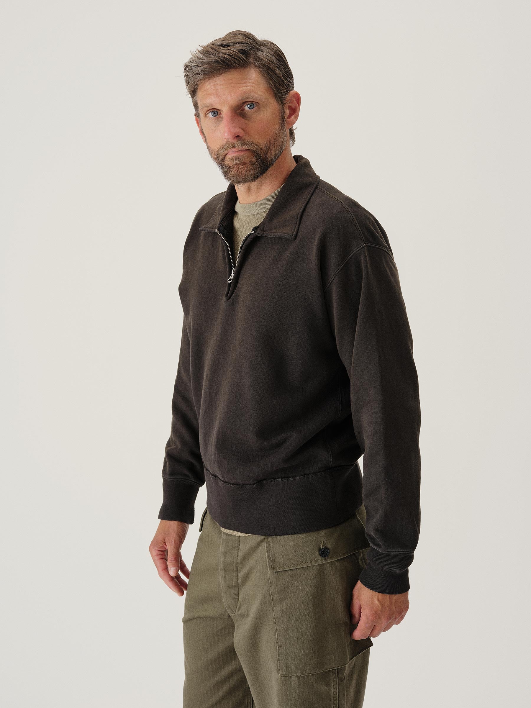 Faded Black Welterweight Quarter Zip - Image 4