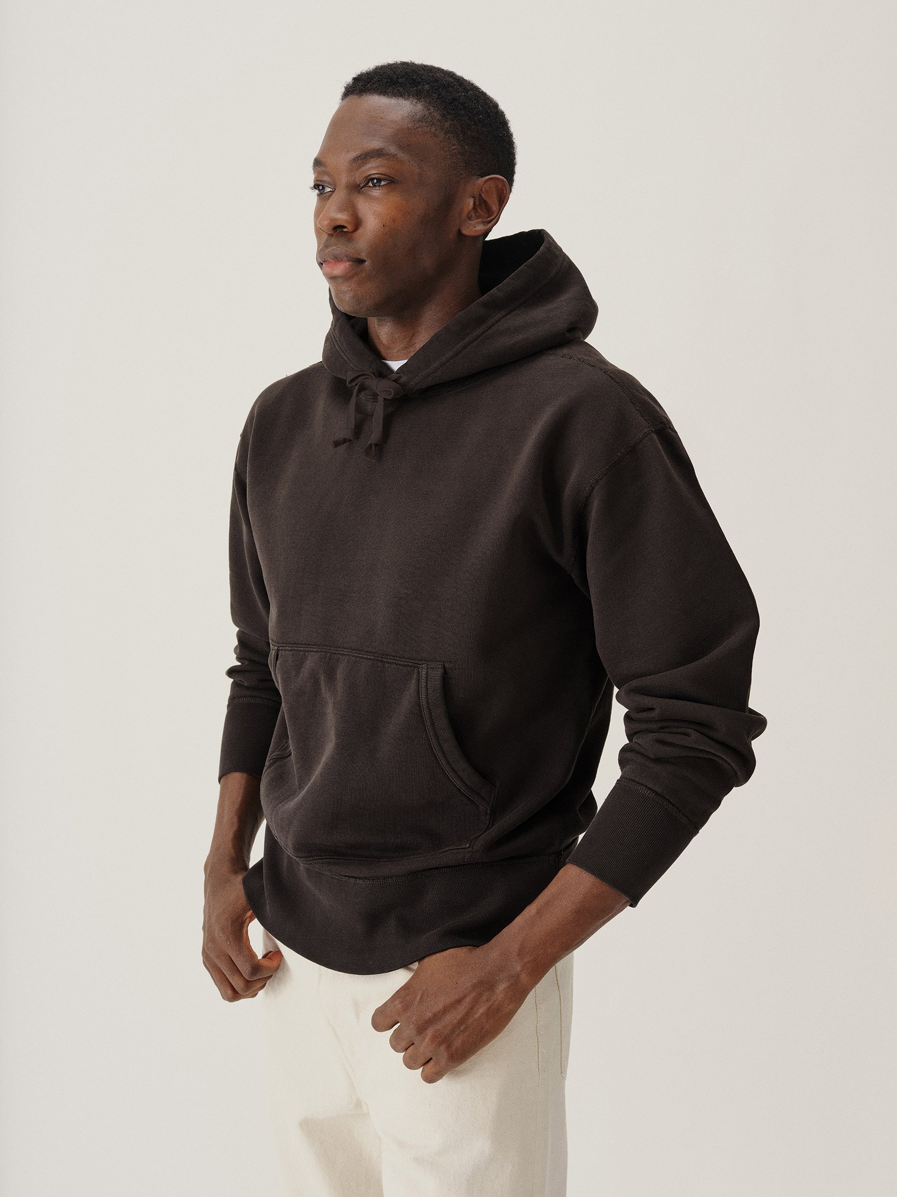 Faded Black Welterweight Hooded Sweatshirt - Image 4