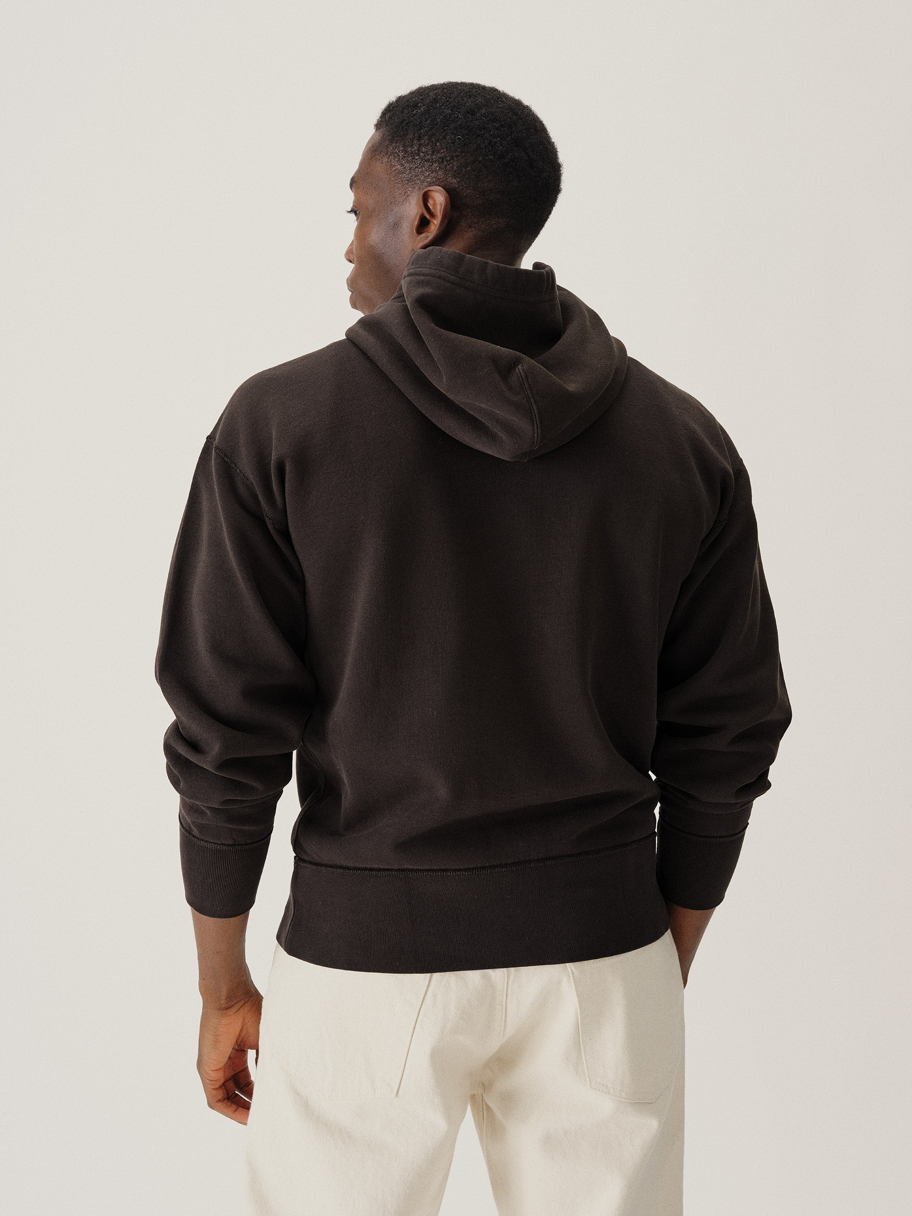 Faded Black Welterweight Hooded Sweatshirt - Image 5