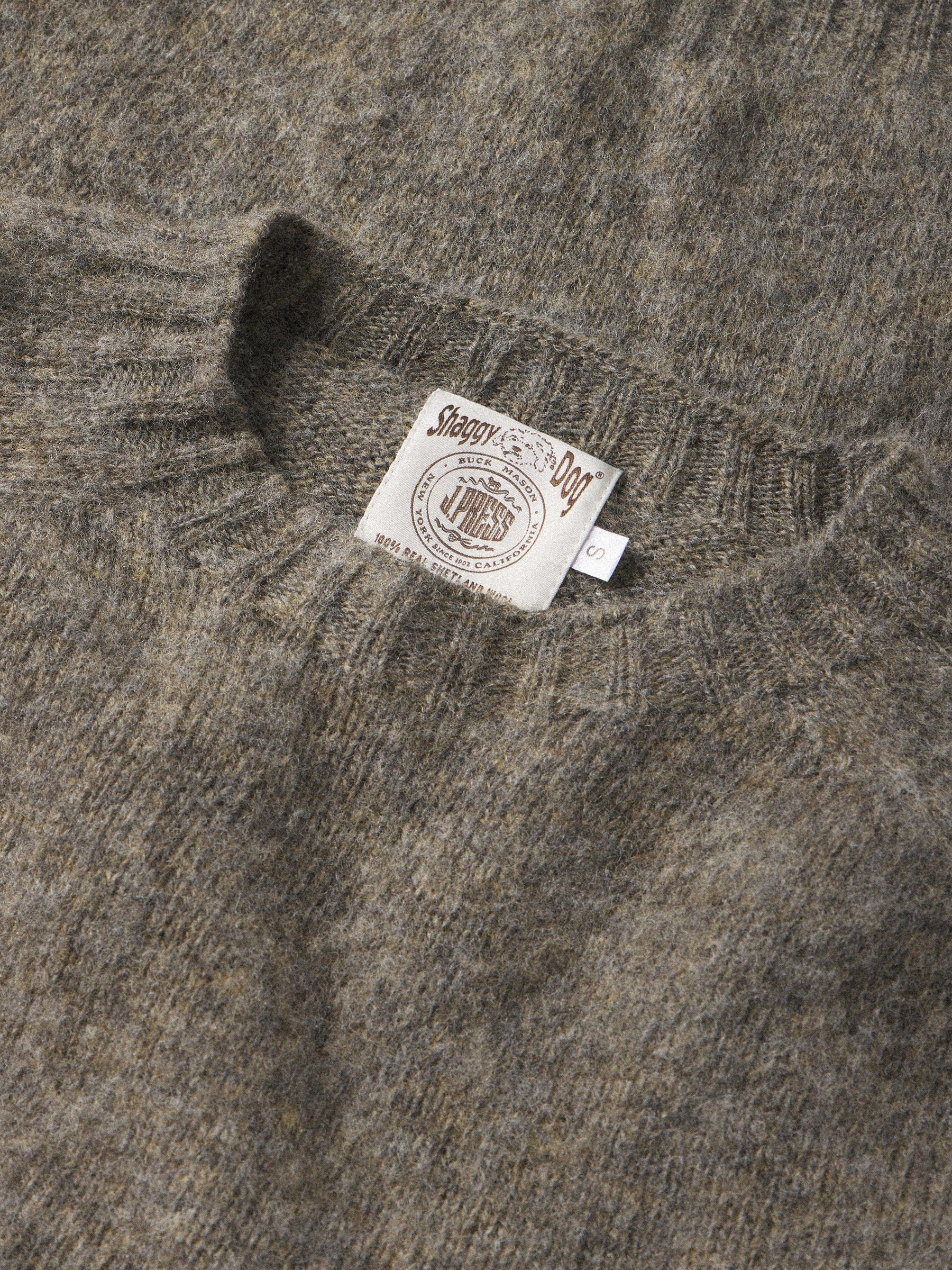 J.Press × Buck Mason Putty Shaggy Dog Sweater - Image 4
