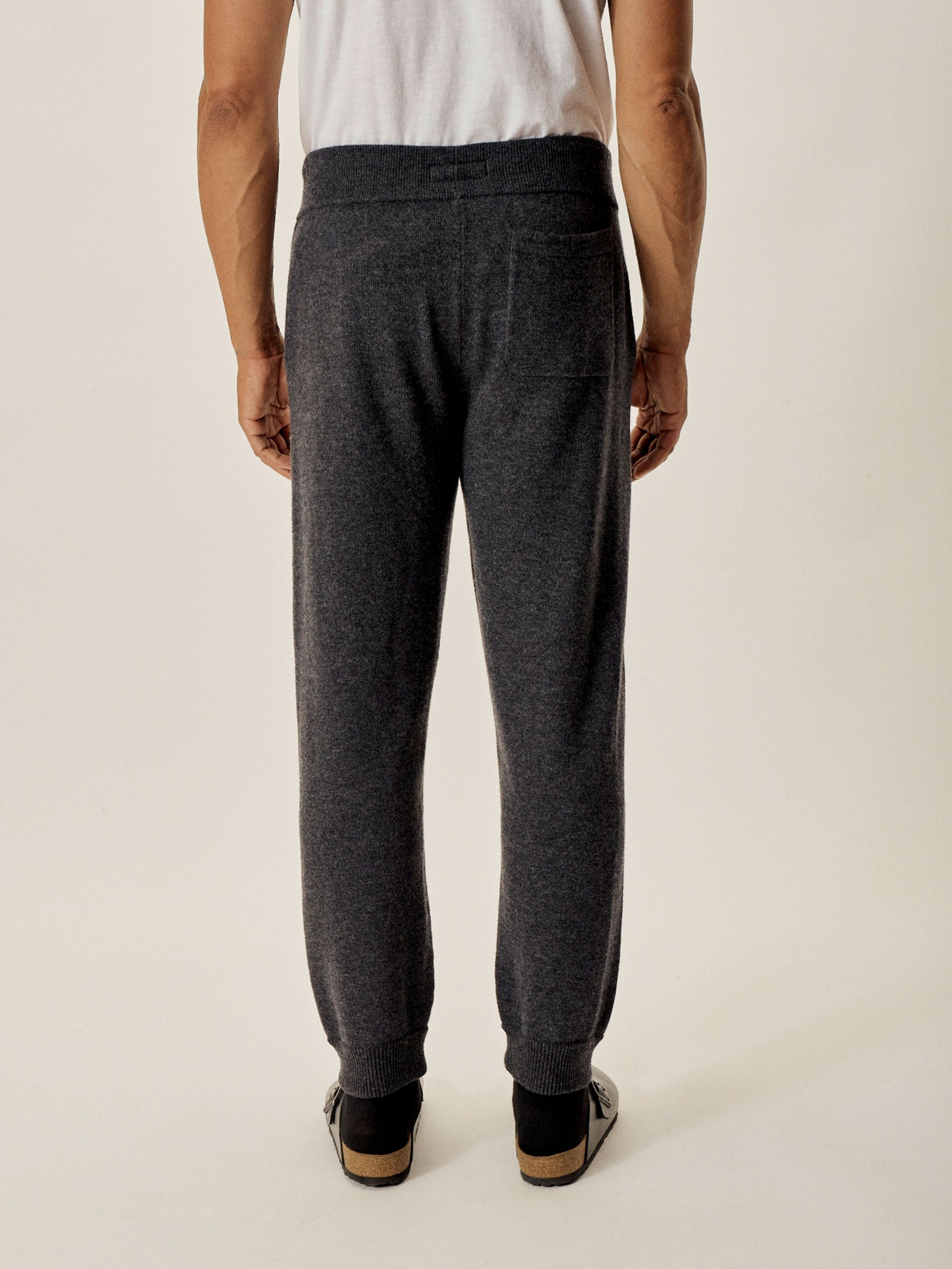 Heather Charcoal Loopback Wool Lounge Pant - Image 5