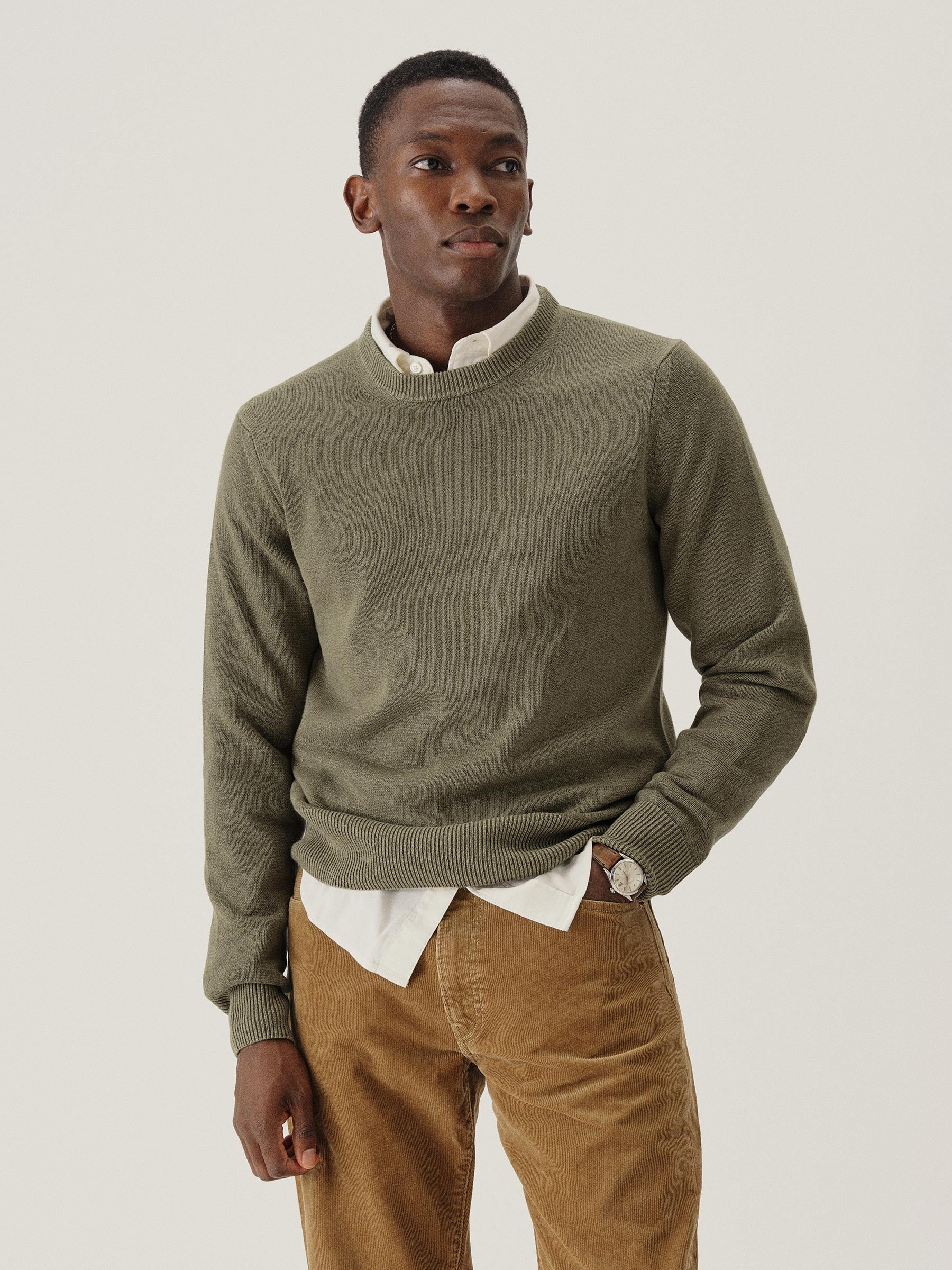 Fatigue Wool Hemp Traveler Crew - Image 3
