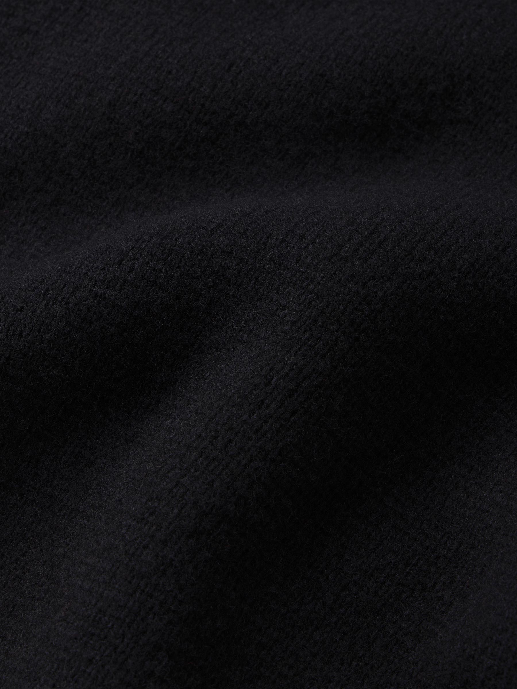 Dark Navy Heritage Wool Zip Cardigan - Image 7