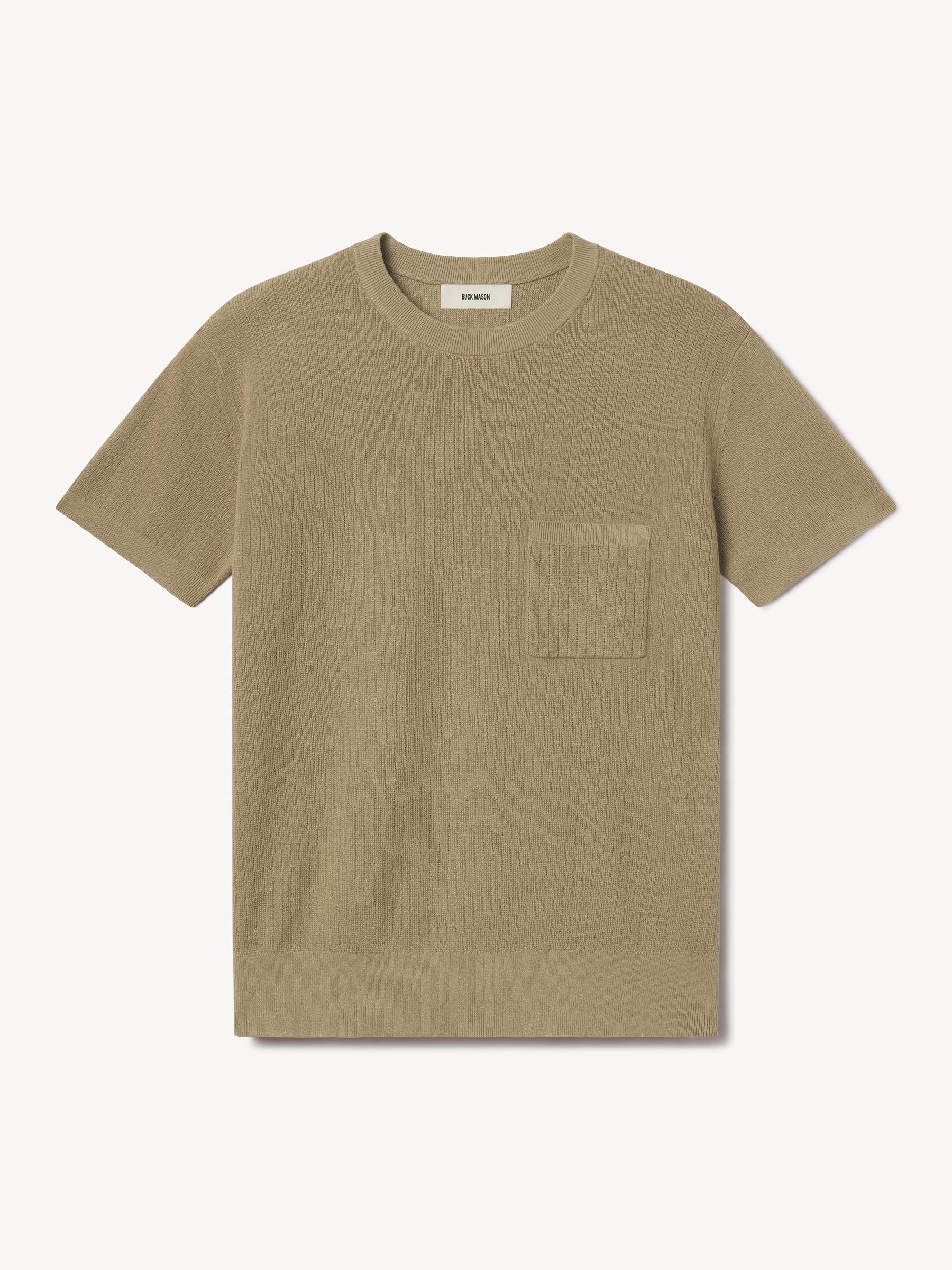 Dried Lemongrass Yuma Rib Banded Tee