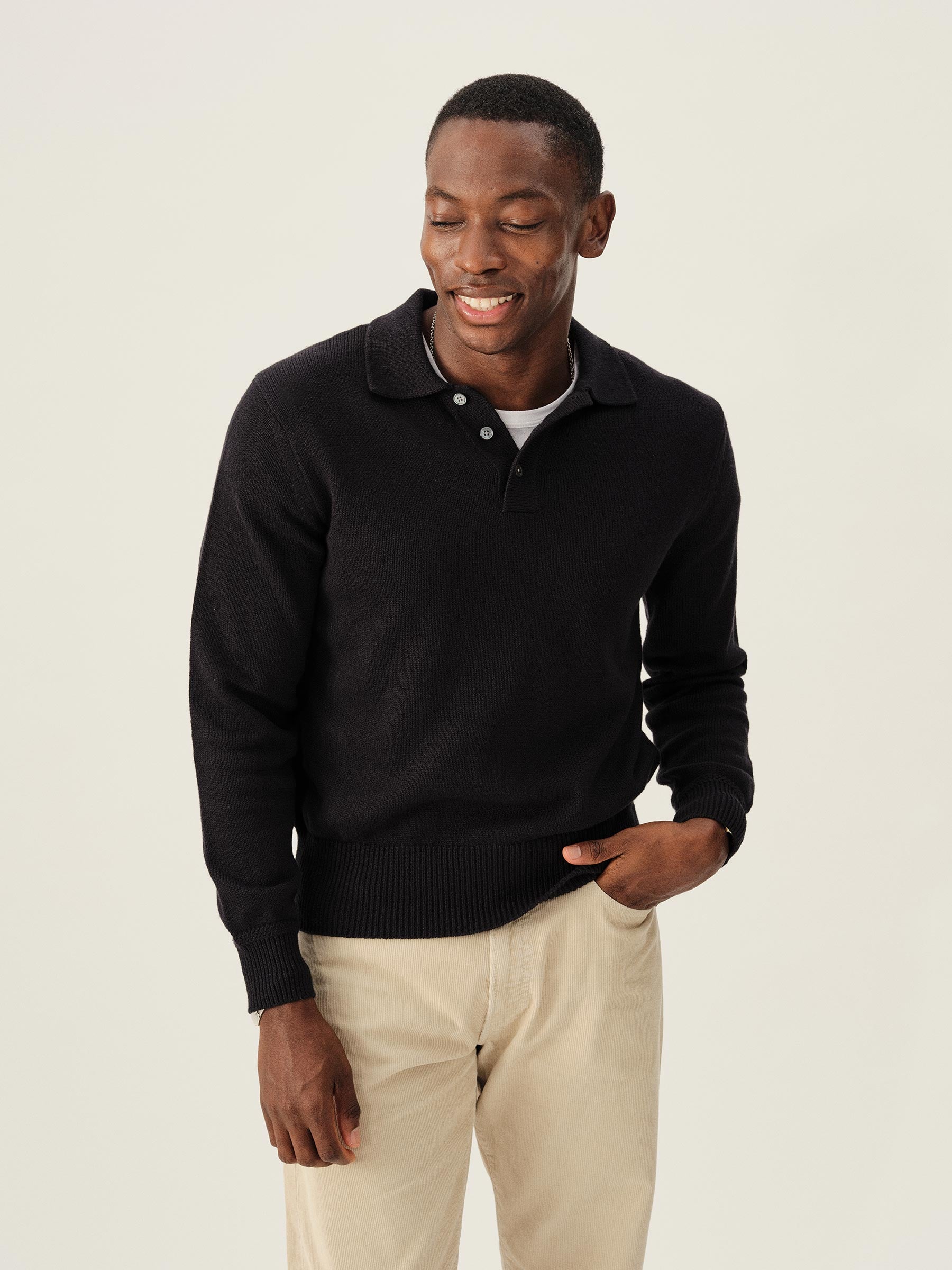 India Ink Seafarer Cotton Rugby Polo - Image 3