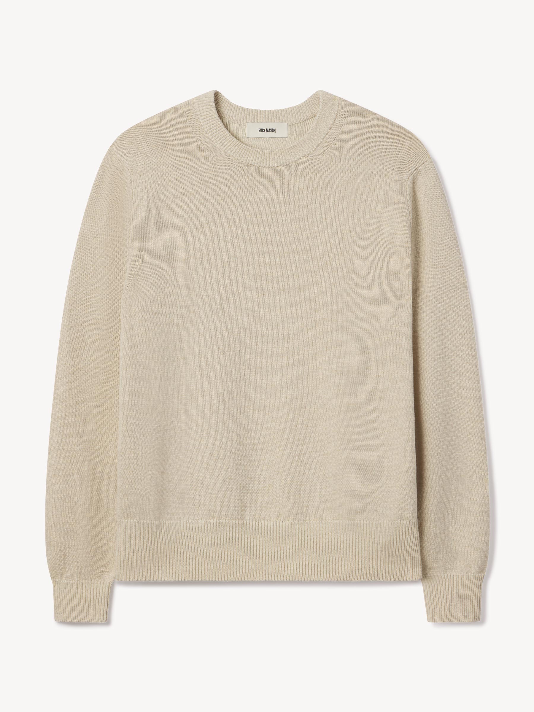 Heather Oat Wool Hemp Traveler Crew