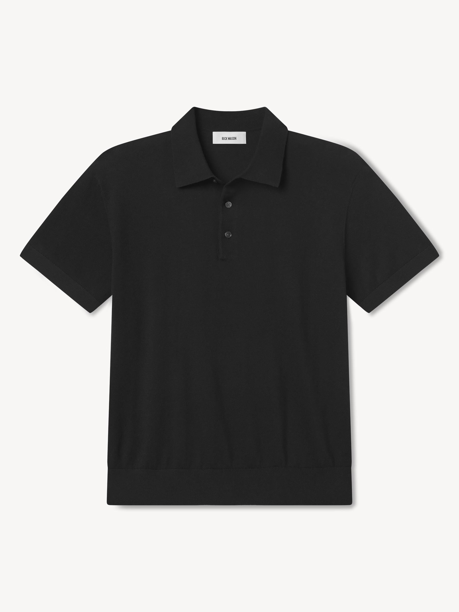 Black Como Cashmere Polo
