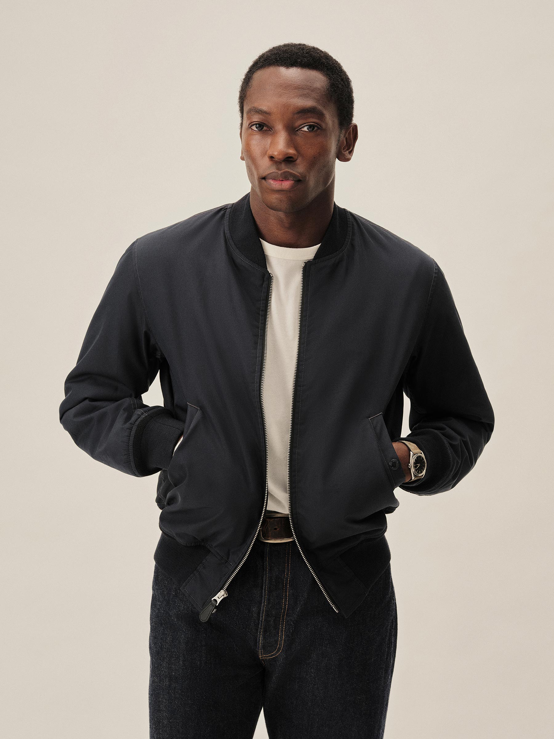 Alternative view of Air Force Navy Storm Stopper Bomber Jacket