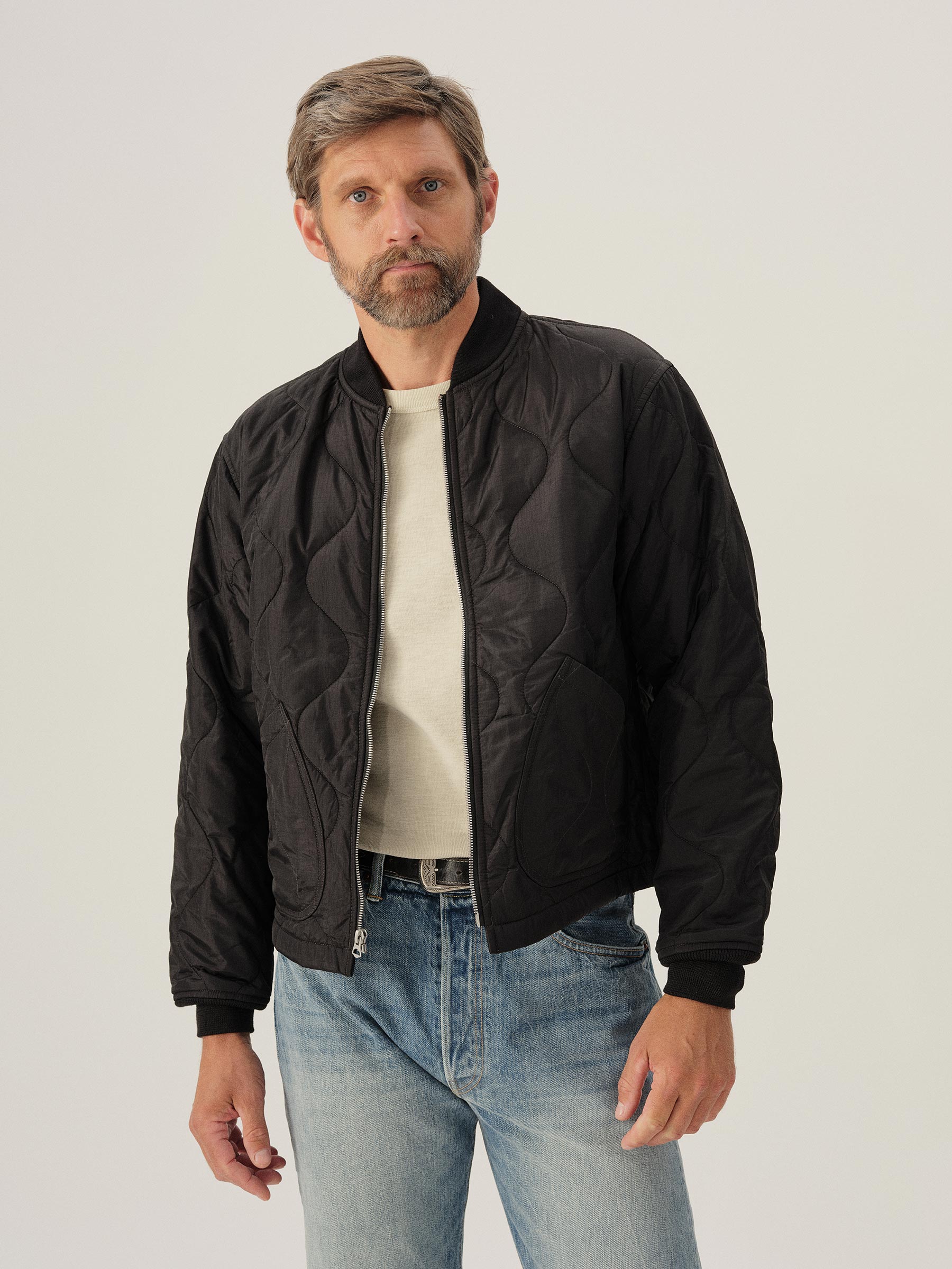 Alternative view of Black Airlight Ripstop Bomber Jacket
