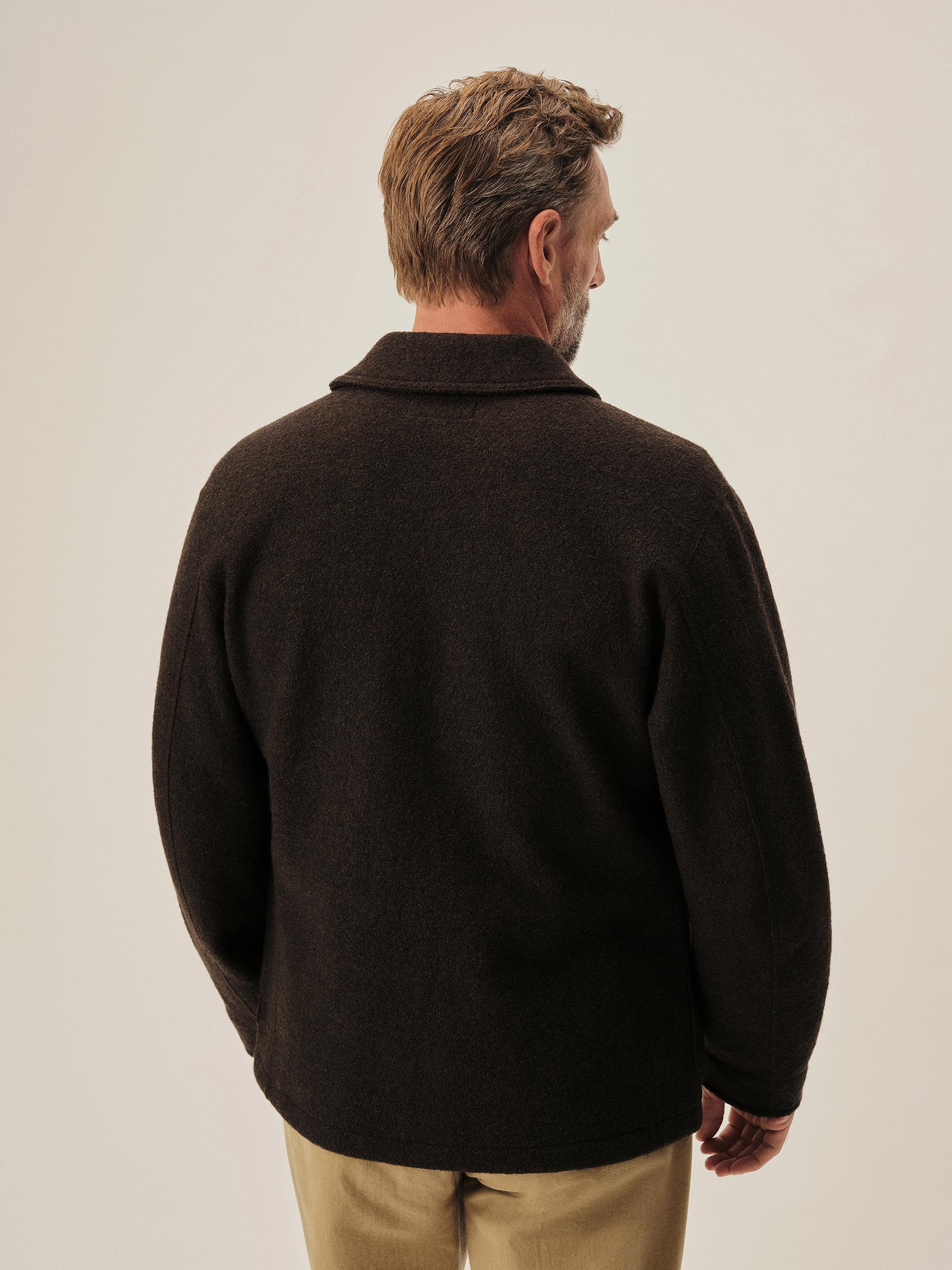 Deep Root Felted Shawl Coat - Image 4