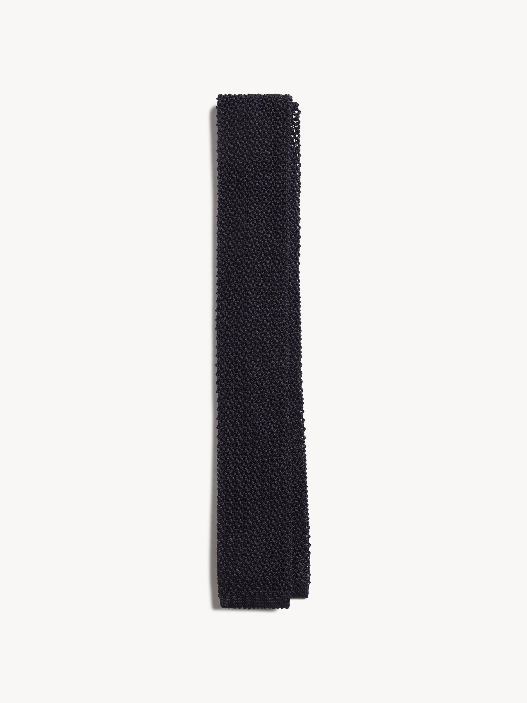 Navy Italian Silk Knit Tie